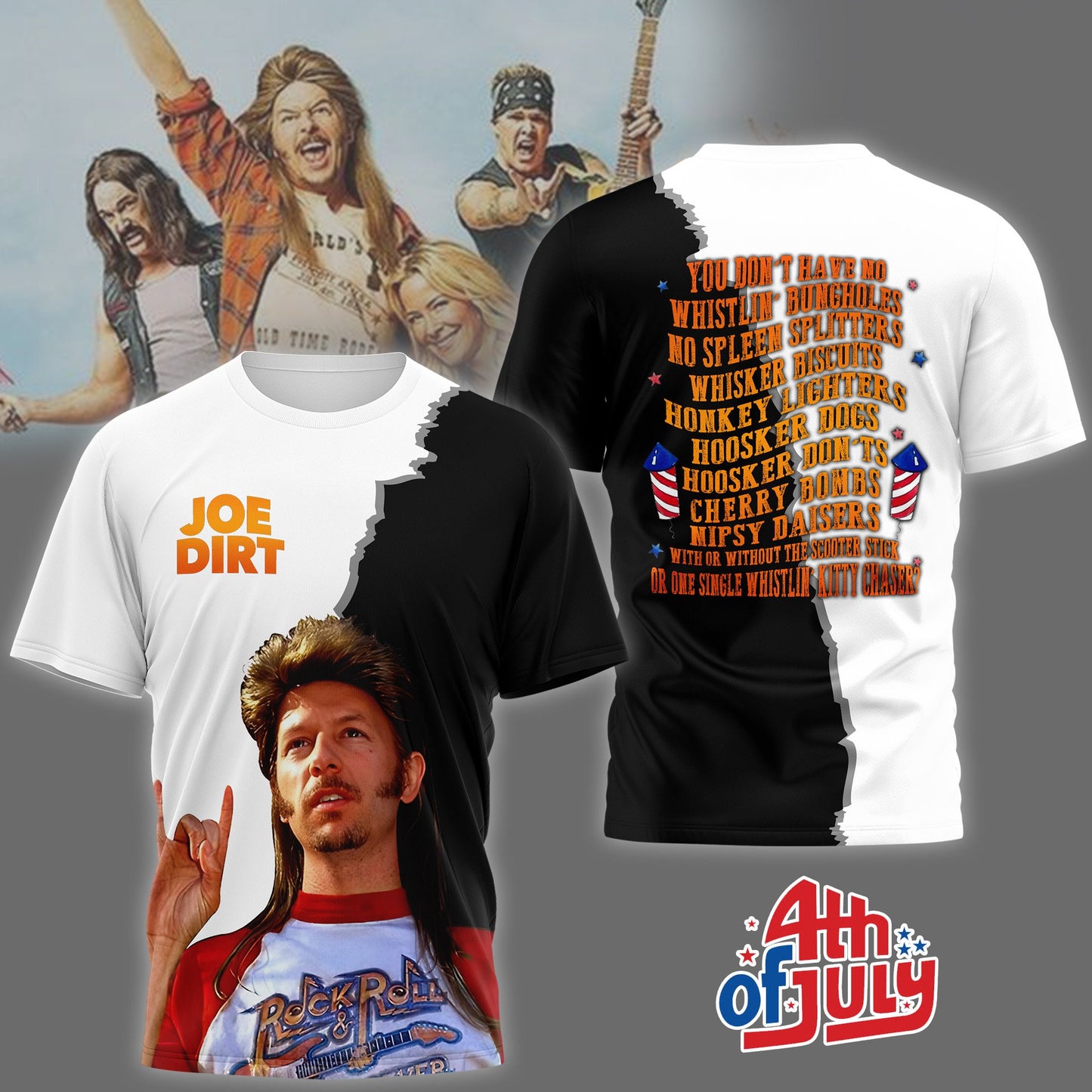 Premium Joe Dirt Merica July 4th T-Shirt NY