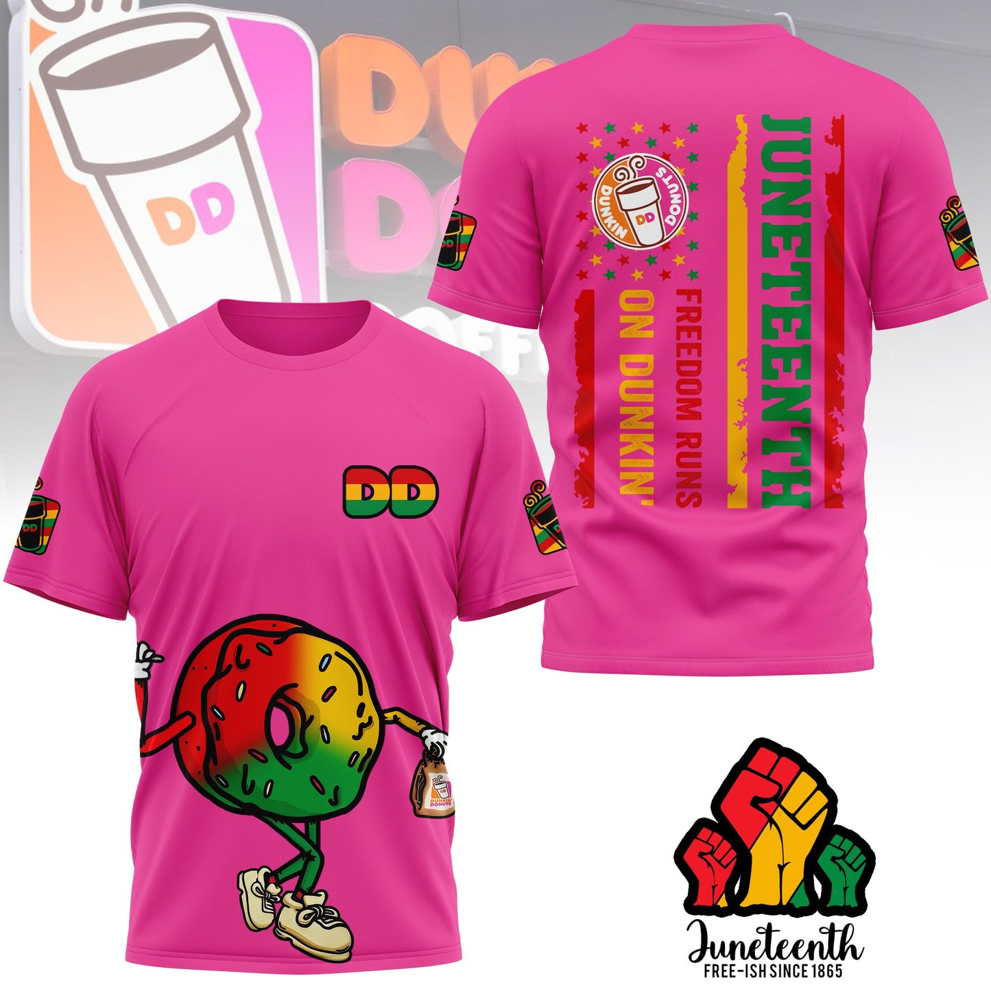 PREMIUM DKDN JUNETEENTH FREEDOM DAY 3D SHIRT NY