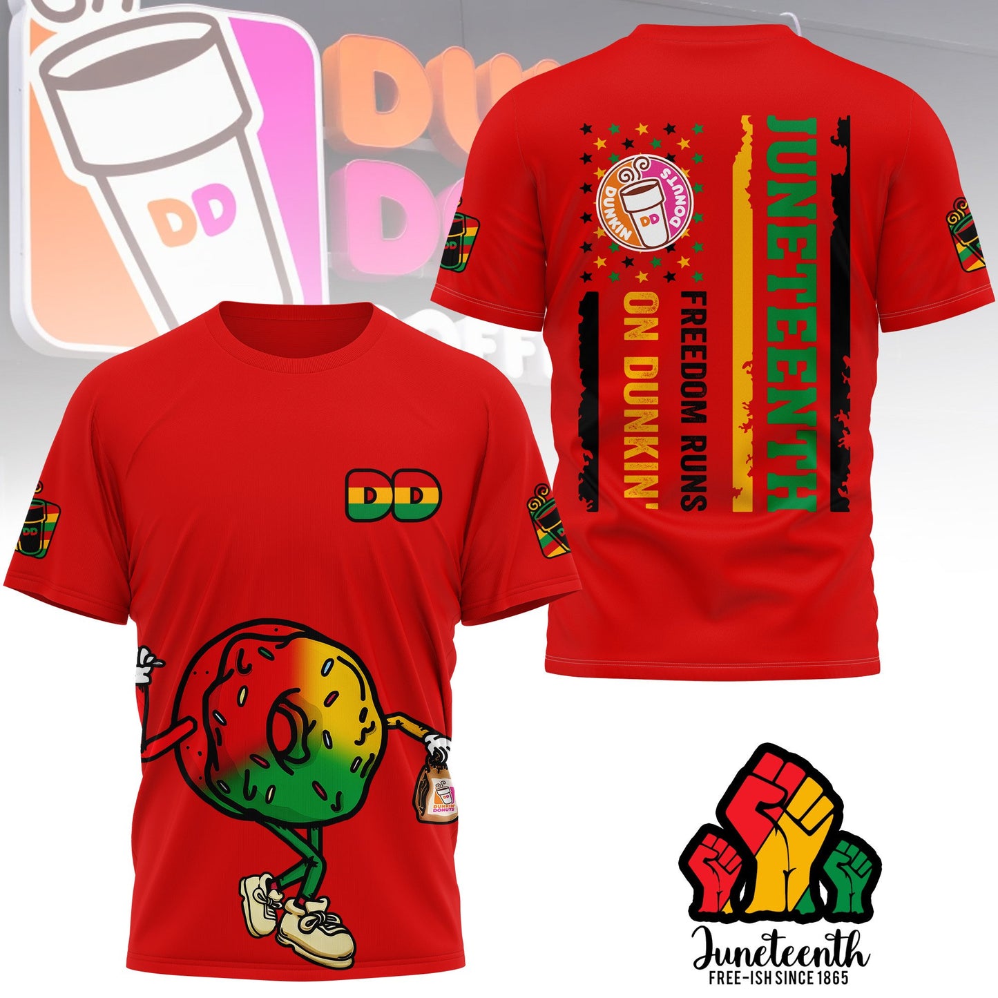 PREMIUM DKDN JUNETEENTH FREEDOM DAY 3D SHIRT NY