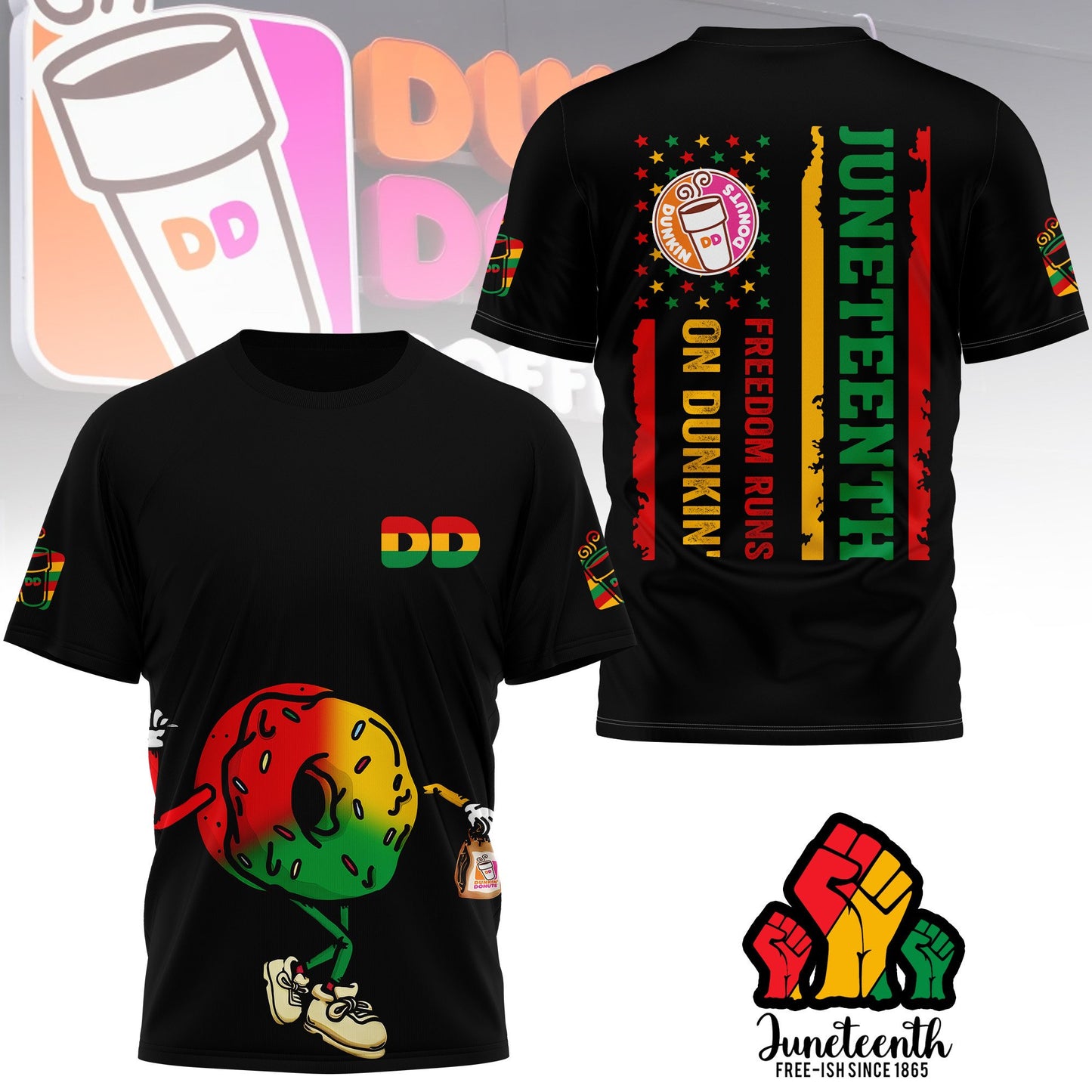PREMIUM DKDN JUNETEENTH FREEDOM DAY 3D SHIRT NY