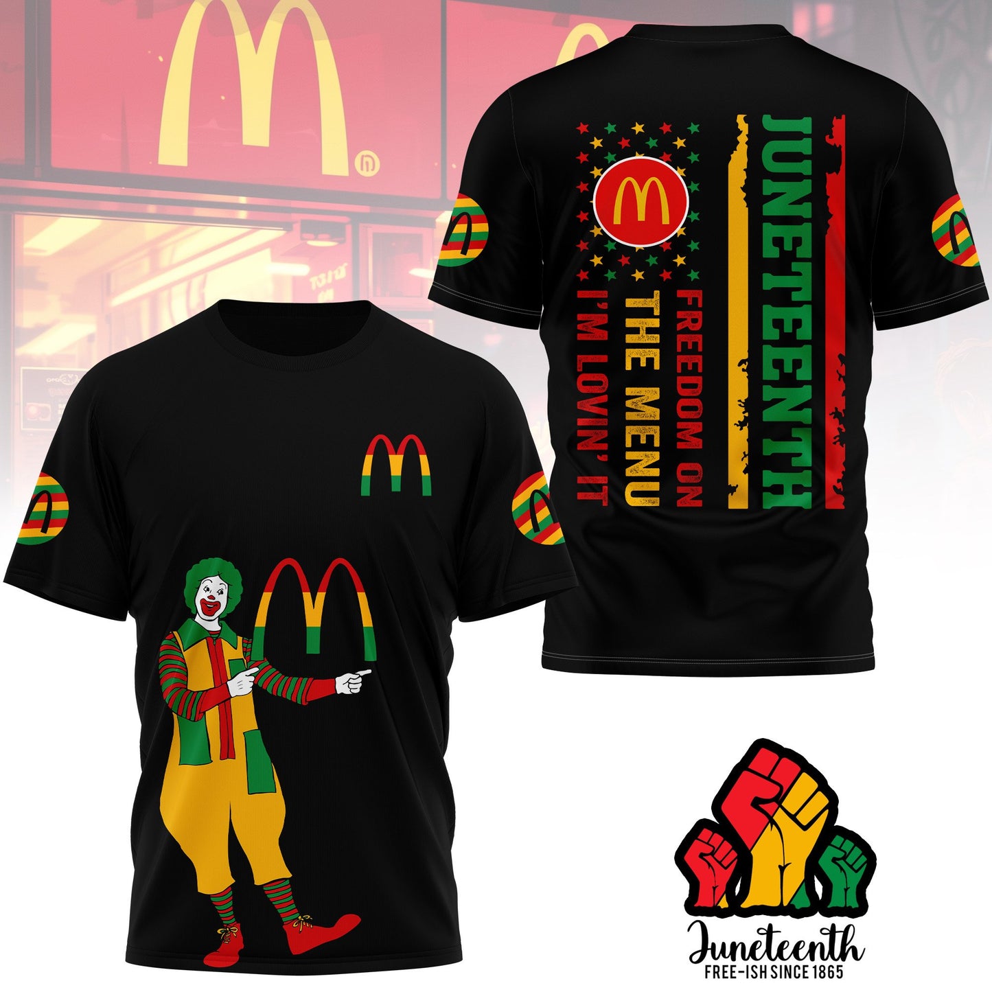PREMIUM MDN JUNETEENTH FREEDOM DAY 3D SHIRT NY