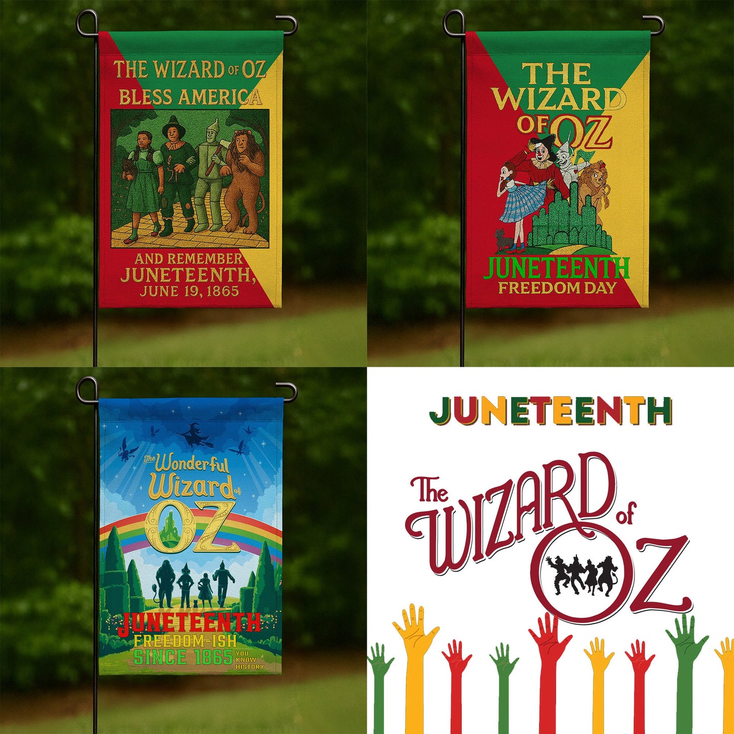 TWOZ Juneteenth Freedom Day Flag NY