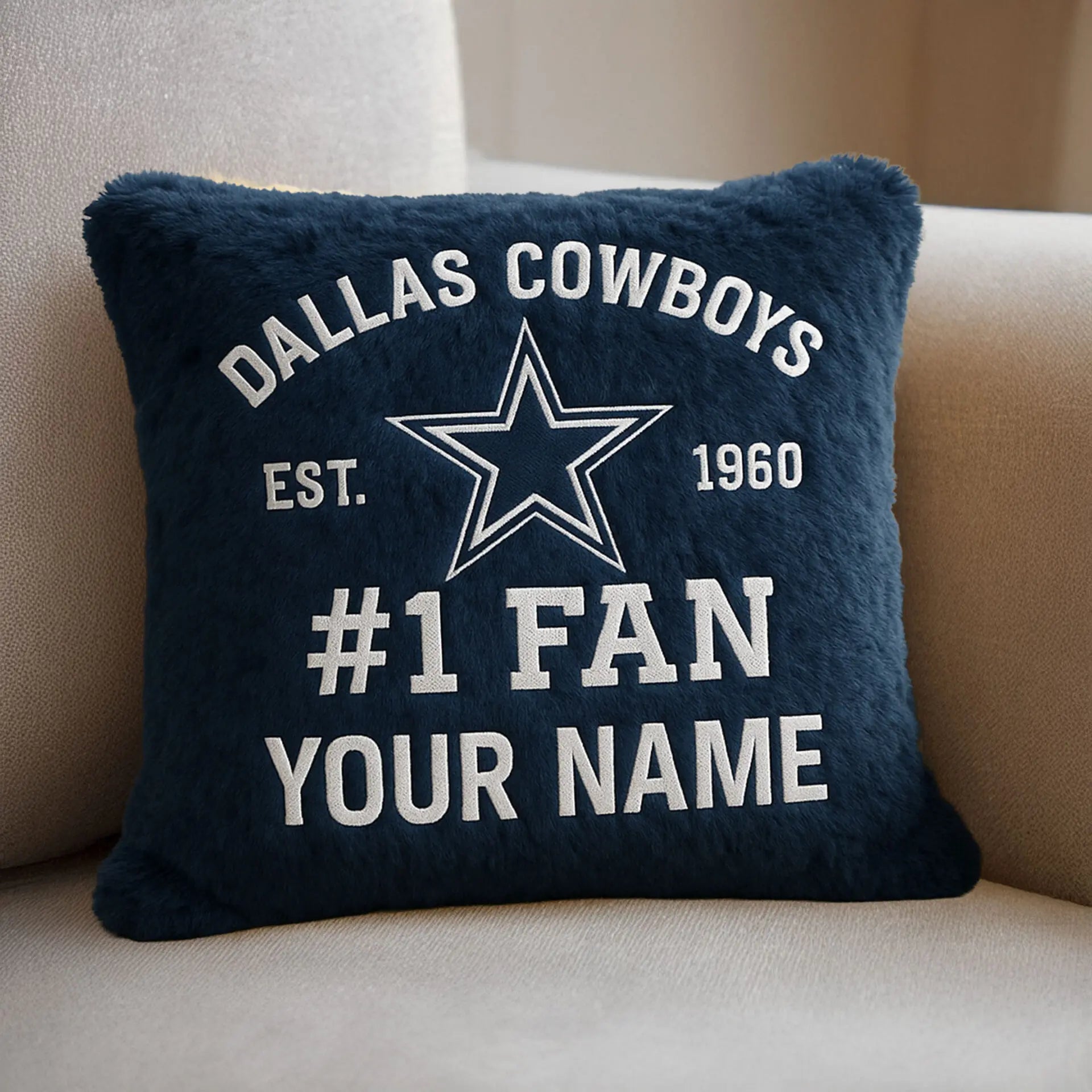 Dallas Cowboys | Premium Custom Decorative Pillow TD – HuddleStyle.com - Image 2