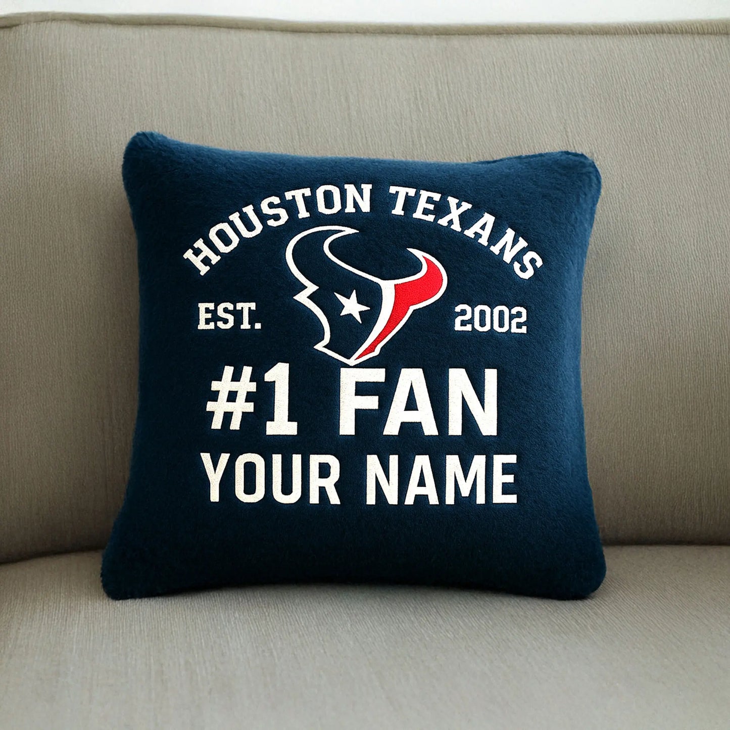 Houston Texans | Premium Custom Decorative Pillow TD – HuddleStyle.com - Main