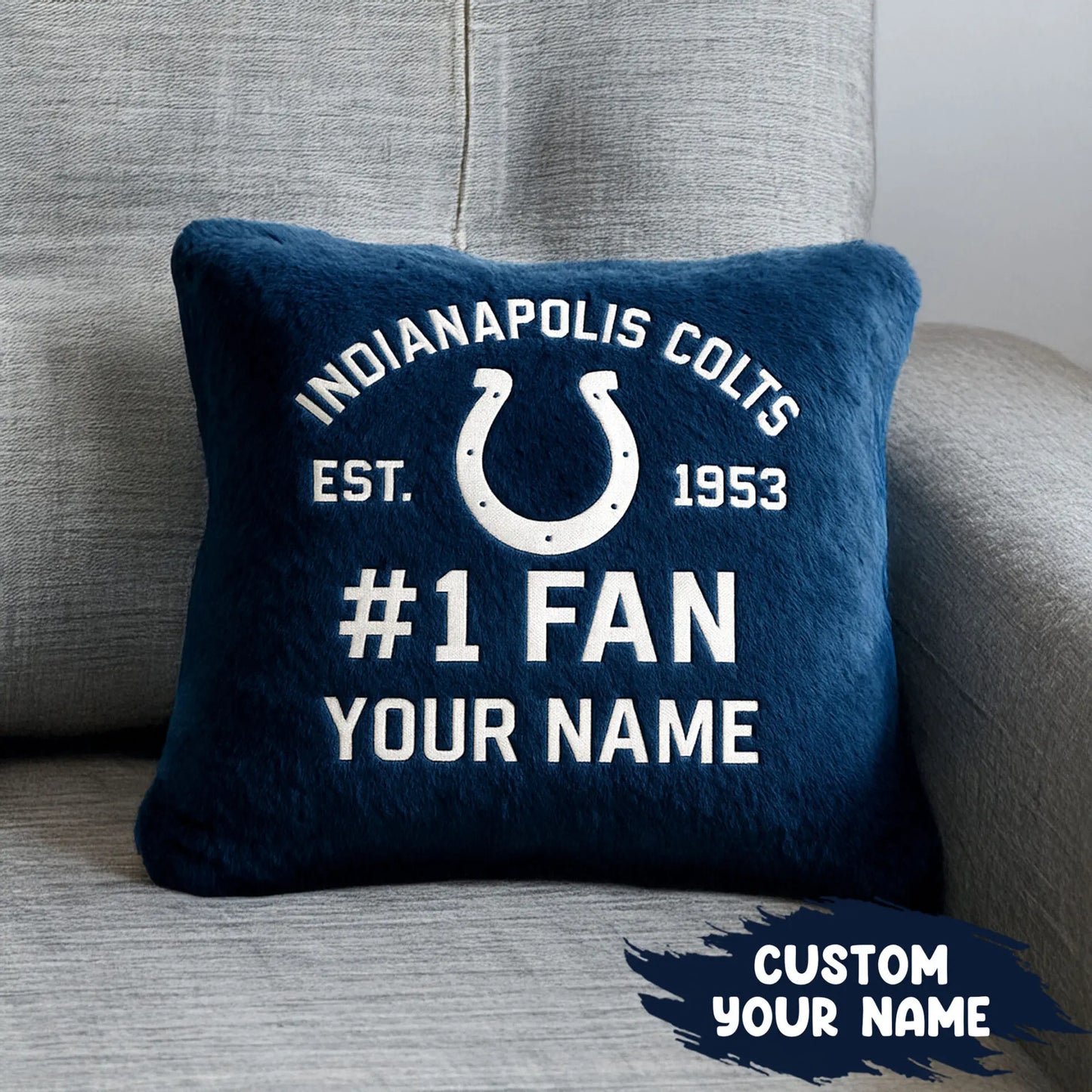 Indianapolis Colts | Premium Custom Decorative Pillow TD – HuddleStyle.com - Main