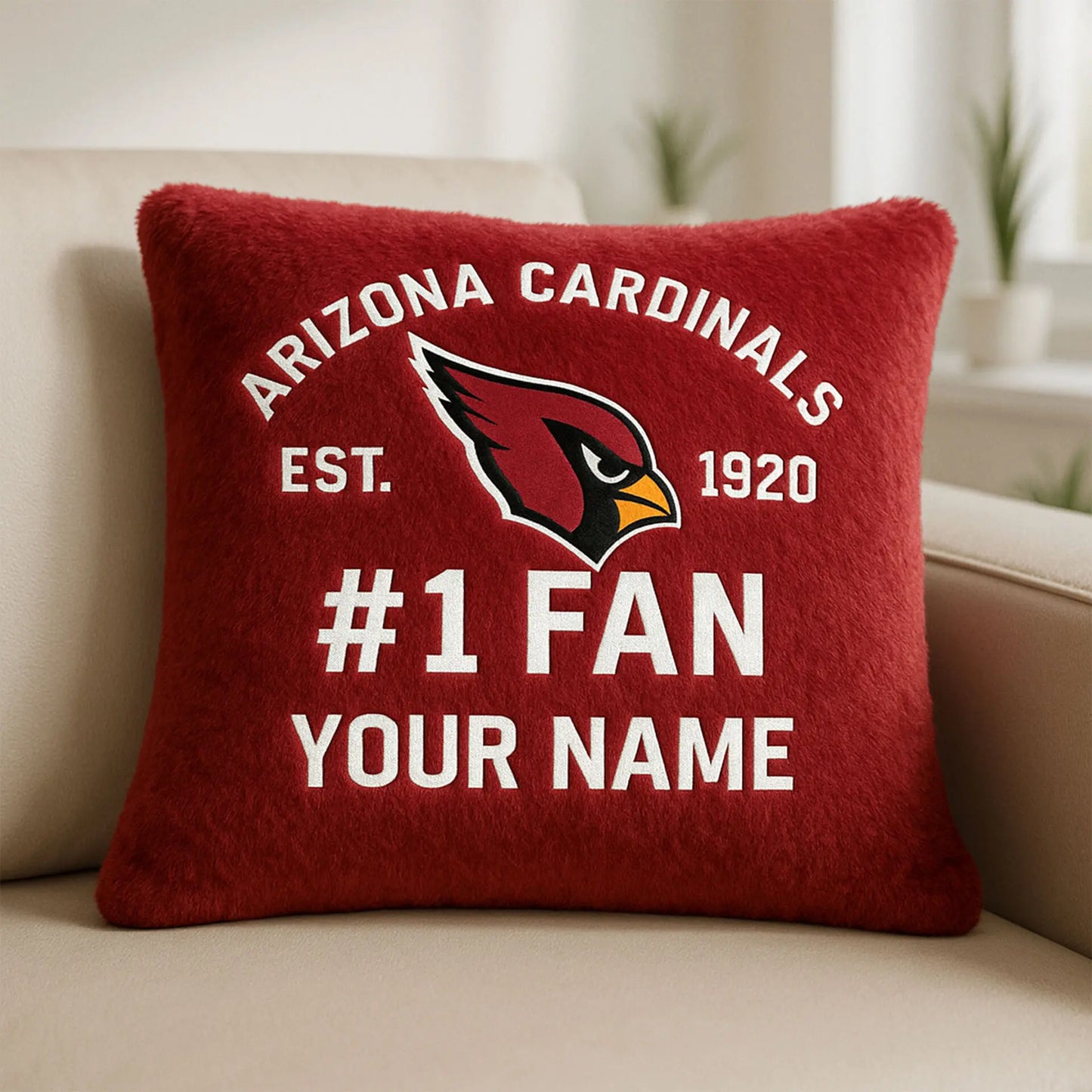 Arizona Cardinals | Premium Custom Decorative Pillow TD – HuddleStyle.com - Image 3