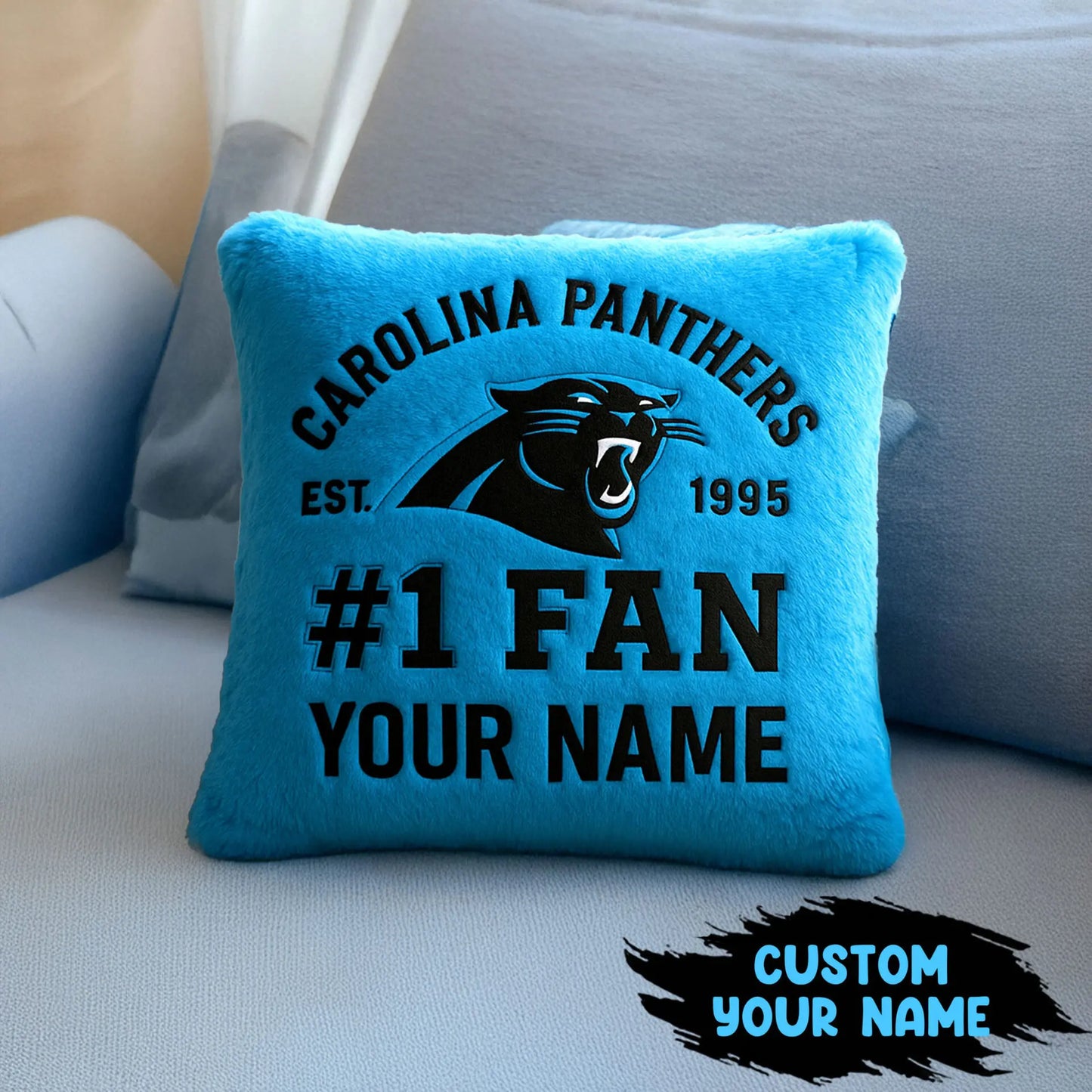 Carolina Panthers | Premium Custom Decorative Pillow TD – HuddleStyle.com - Main