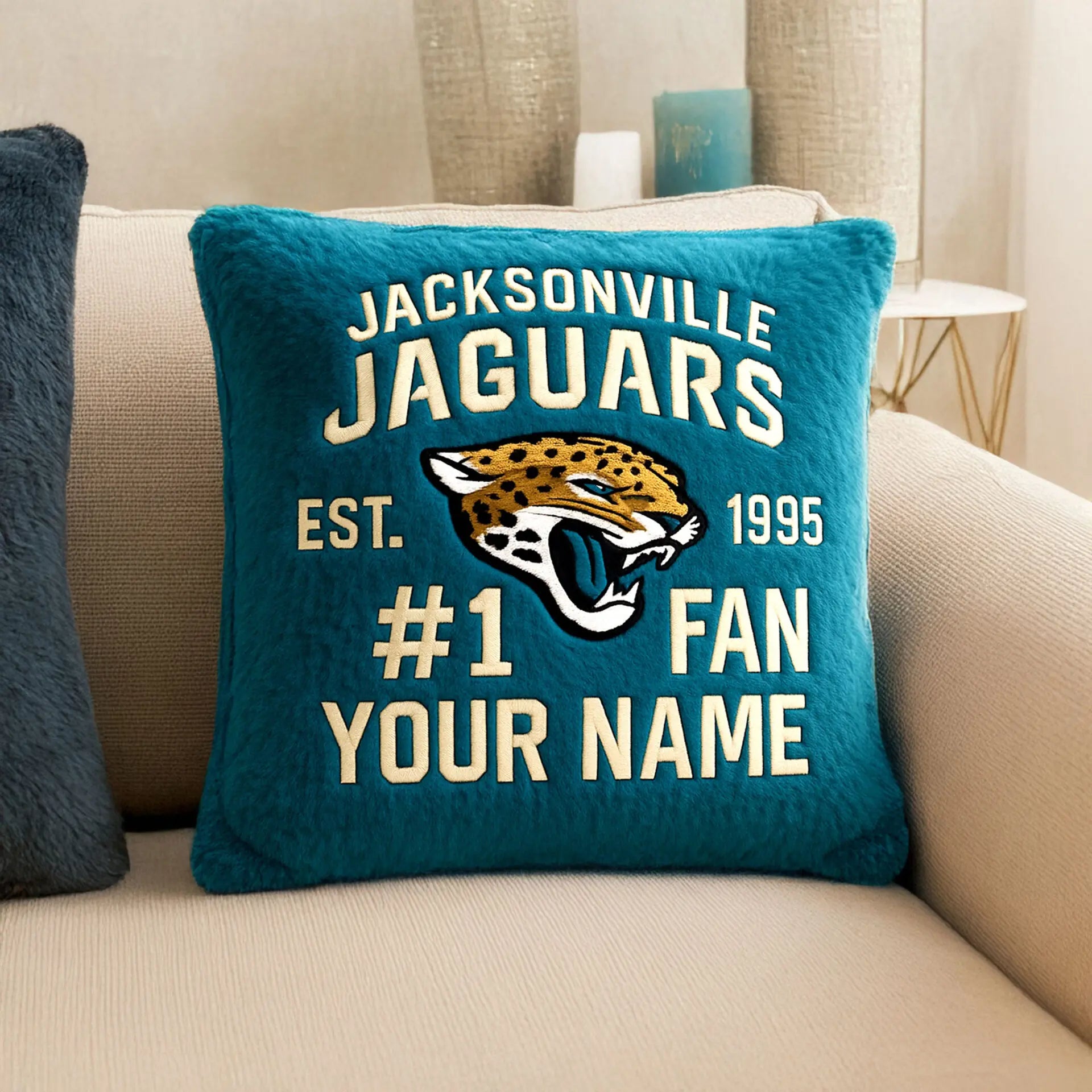 Jacksonville Jaguars | Premium Custom Decorative Pillow TD – HuddleStyle.com - Main