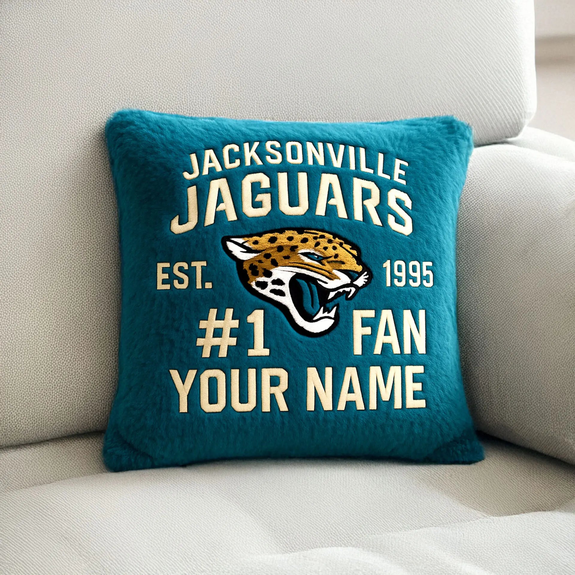 Jacksonville Jaguars | Premium Custom Decorative Pillow TD – HuddleStyle.com - Image 4