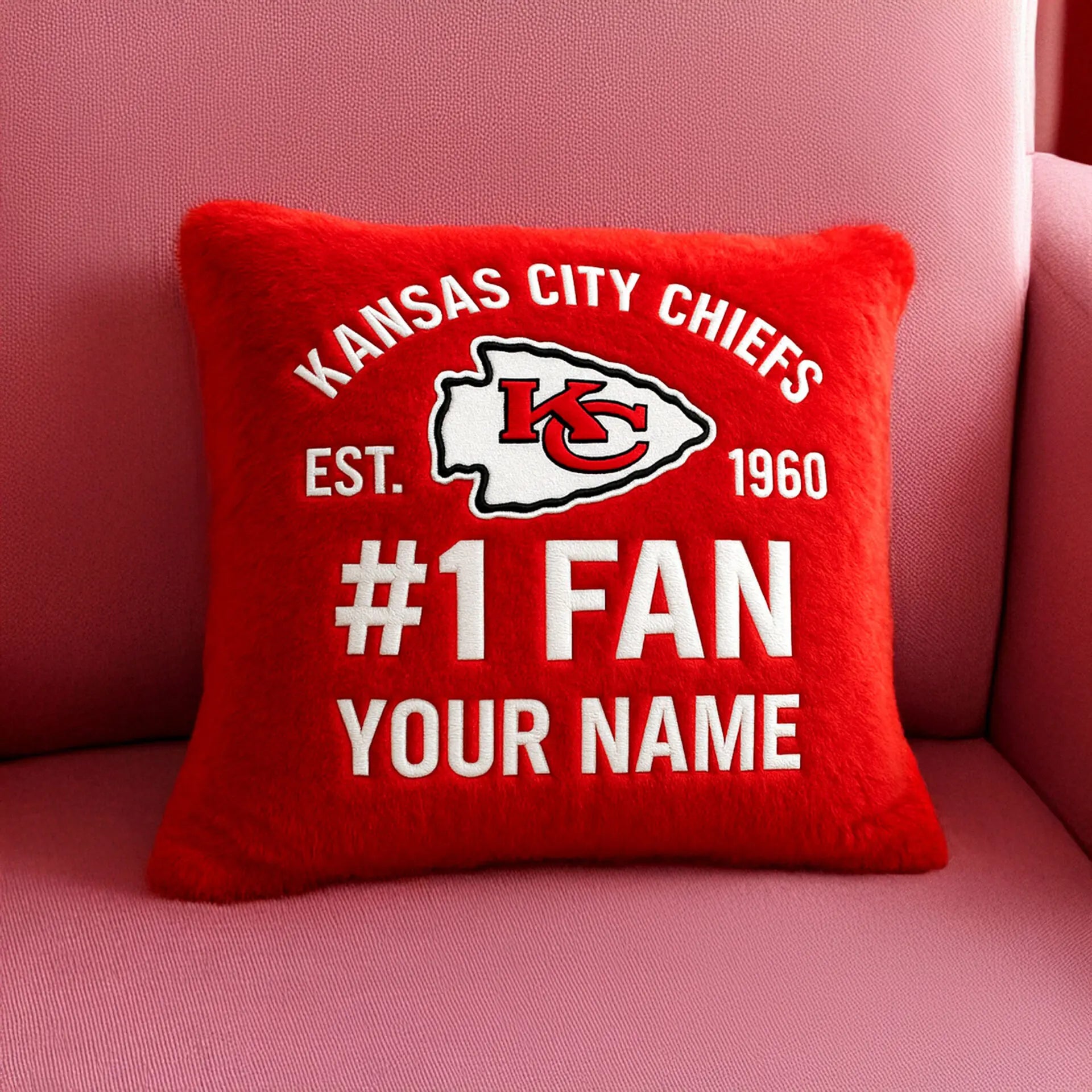 Kansas City Chiefs | Premium Custom Decorative Pillow TD – HuddleStyle.com - Image 4
