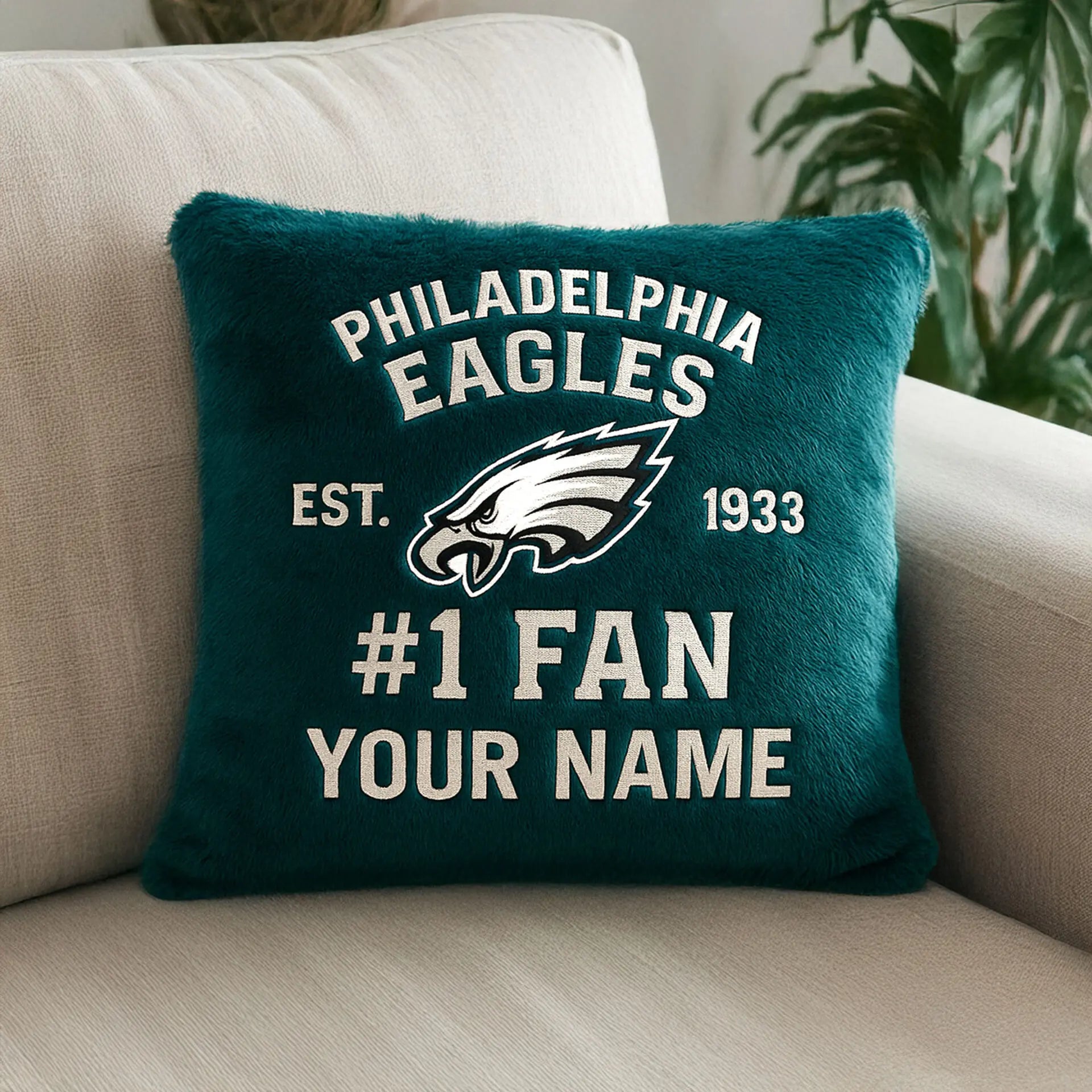 Philadelphia Eagles | Premium Custom Decorative Pillow TD – HuddleStyle.com - Main