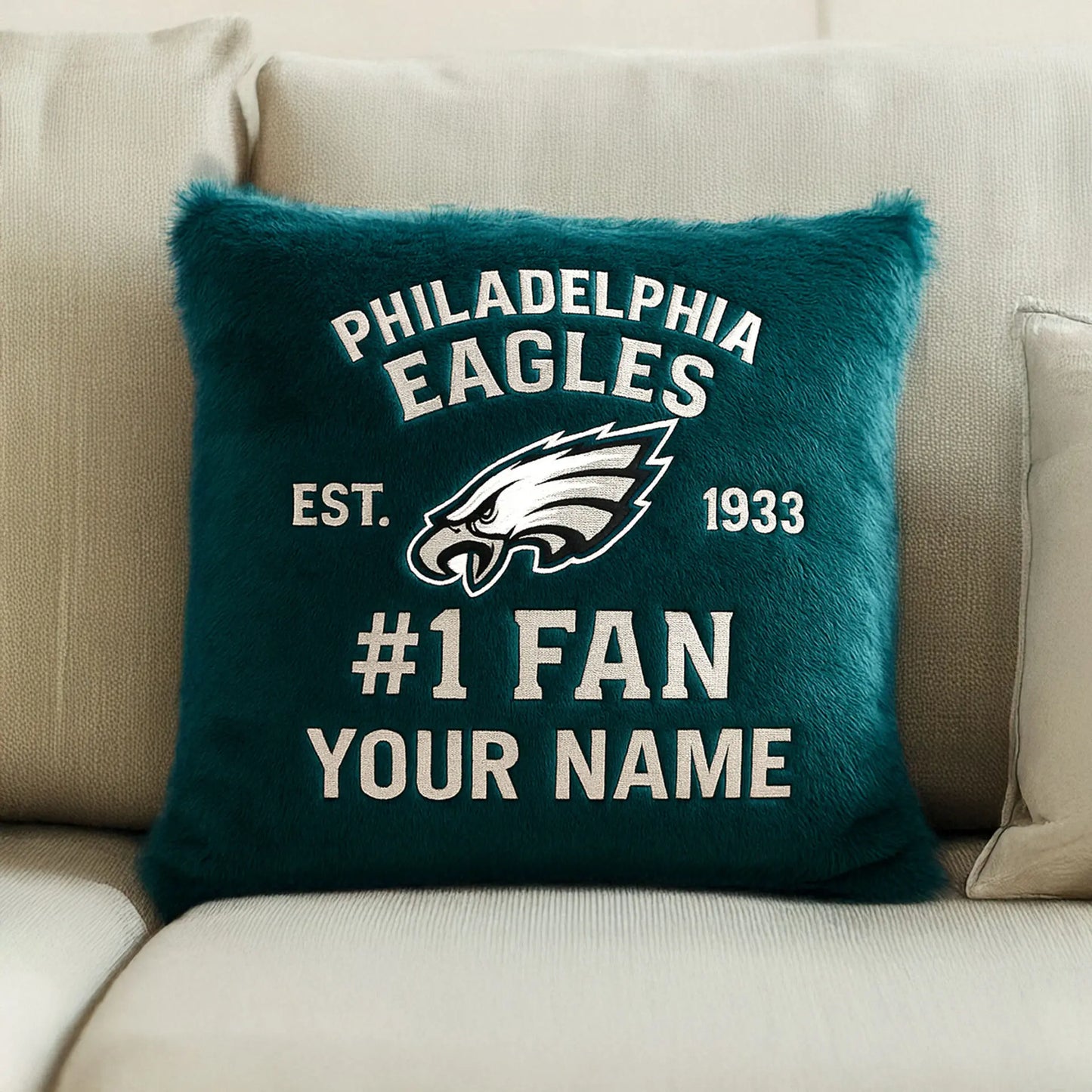 Philadelphia Eagles | Premium Custom Decorative Pillow TD – HuddleStyle.com - Image 3