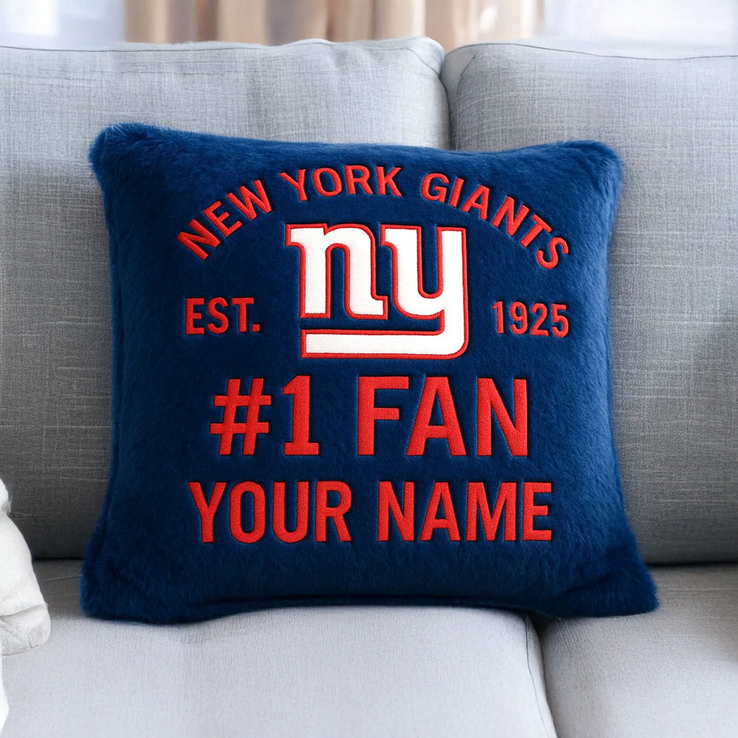 New York Giants | Premium Custom Decorative Pillow TD – HuddleStyle.com - Image 3