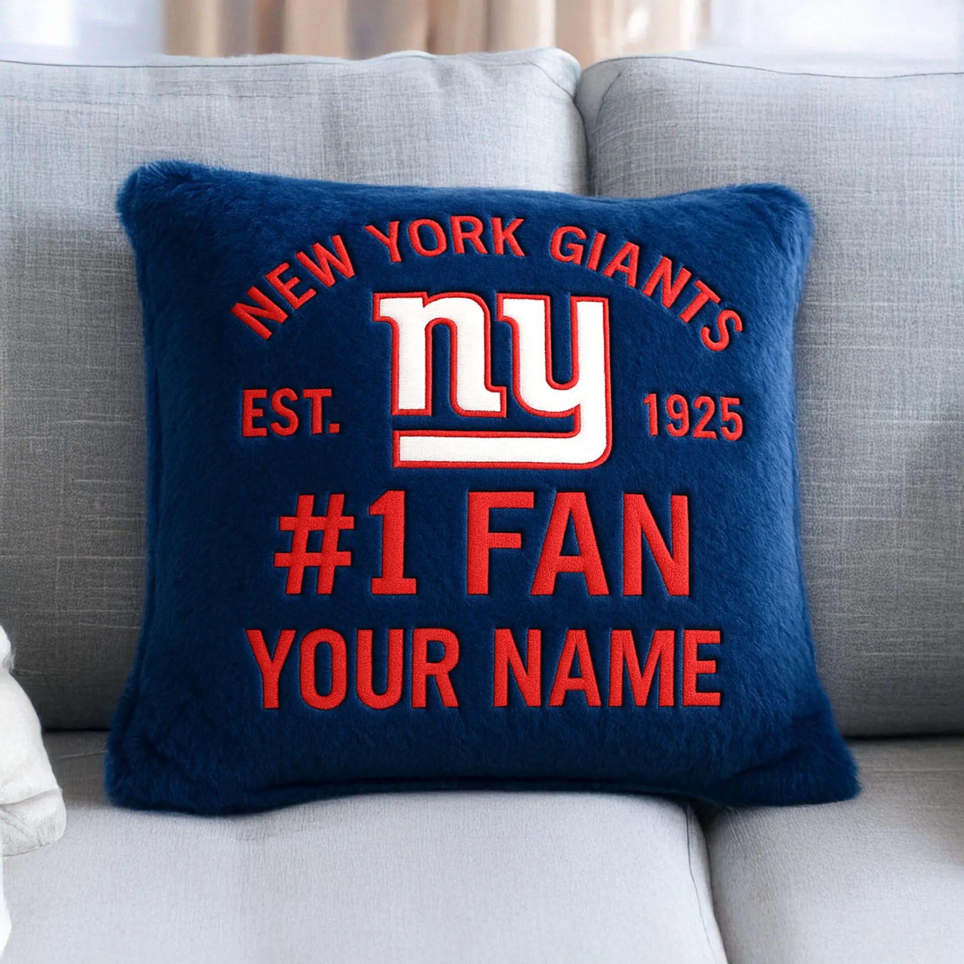 New York Giants | Premium Custom Decorative Pillow TD – HuddleStyle.com - Image 3