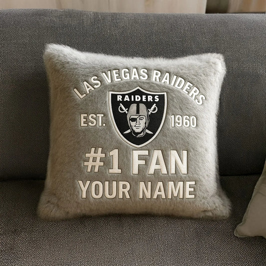 Las Vegas Raiders | Premium Custom Decorative Pillow TD – HuddleStyle.com - Main