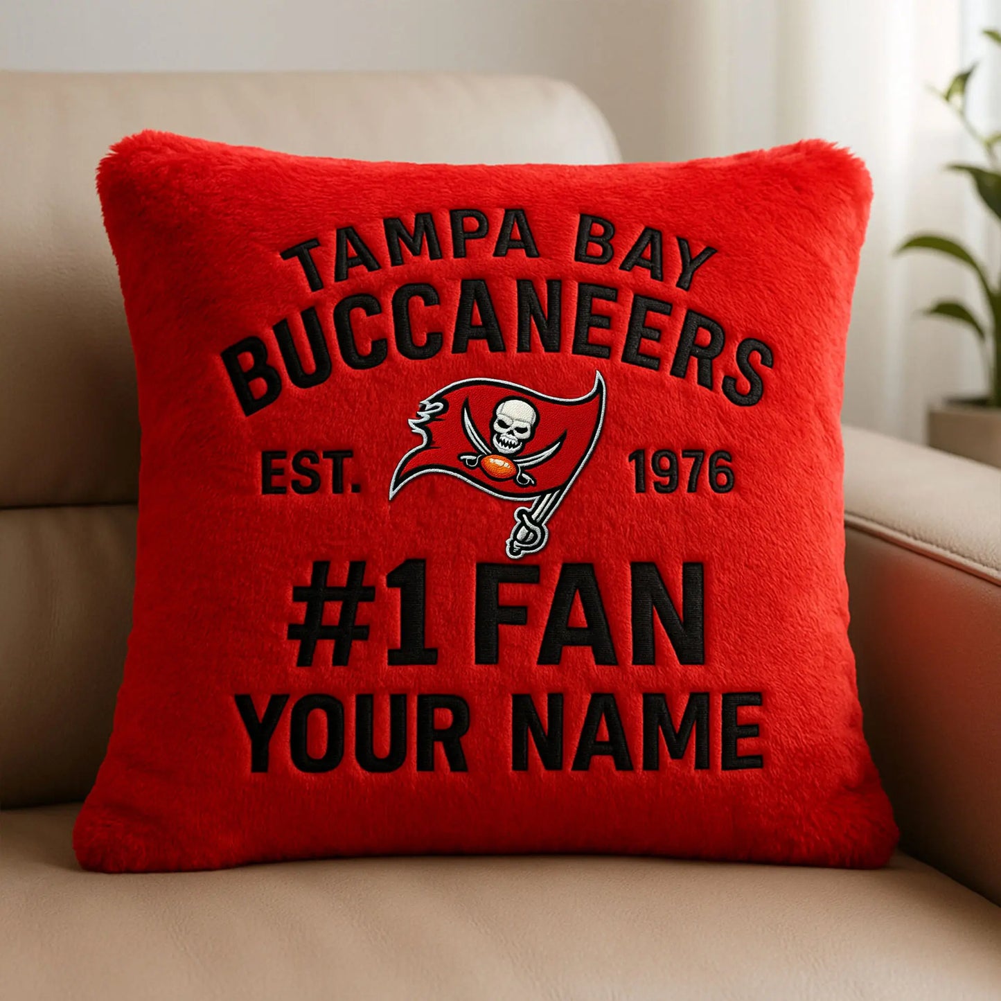 Tampa Bay Buccaneers | Premium Custom Decorative Pillow TD – HuddleStyle.com - Image 4