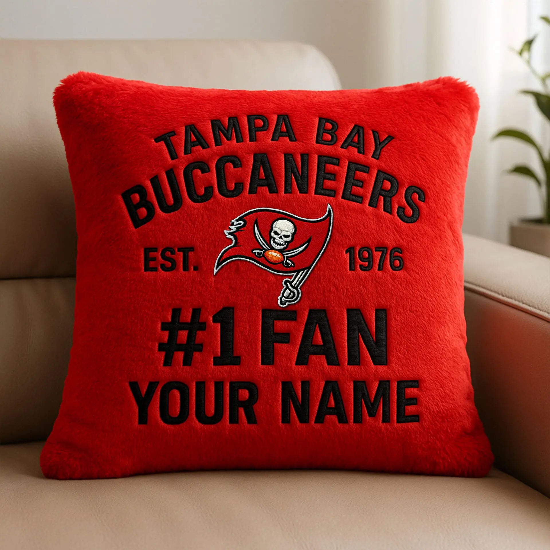 Tampa Bay Buccaneers | Premium Custom Decorative Pillow TD – HuddleStyle.com - Image 4