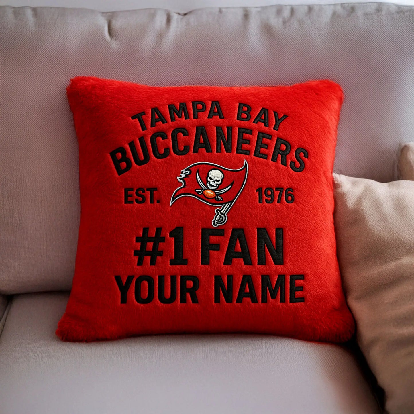 Tampa Bay Buccaneers | Premium Custom Decorative Pillow TD – HuddleStyle.com - Main