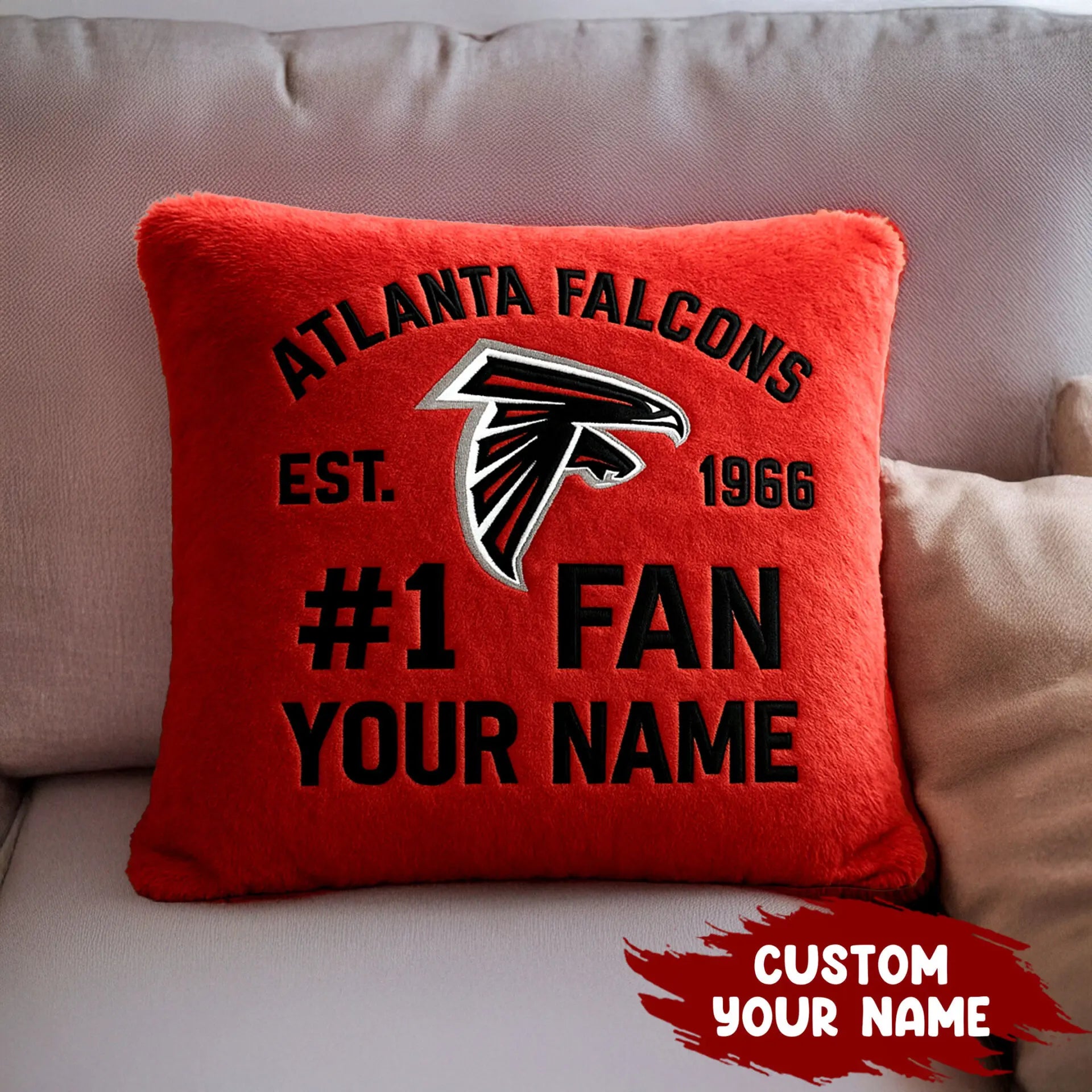 Atlanta Falcons | Premium Custom Decorative Pillow TD – HuddleStyle.com - Main
