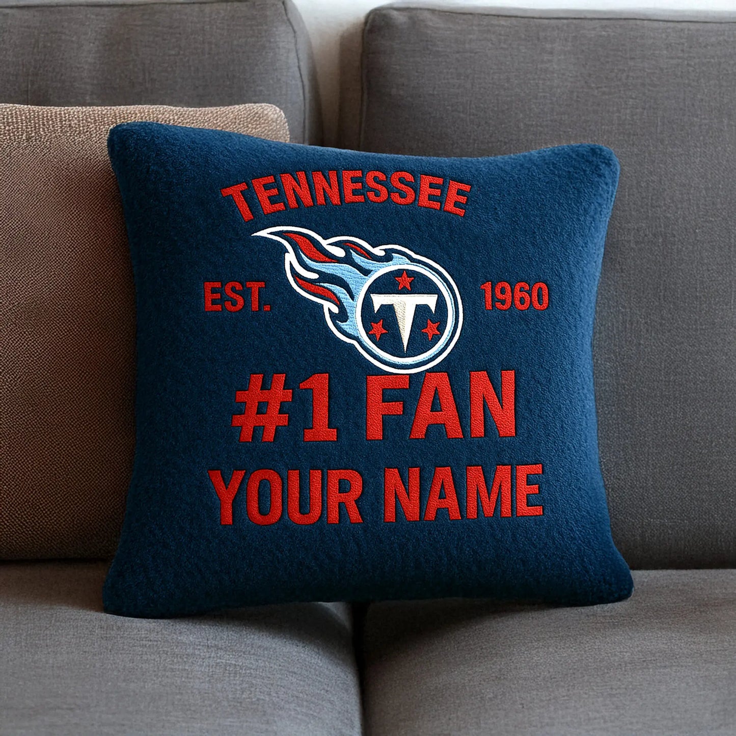 Tennessee Titans | Premium Custom Decorative Pillow TD – HuddleStyle.com - Image 4