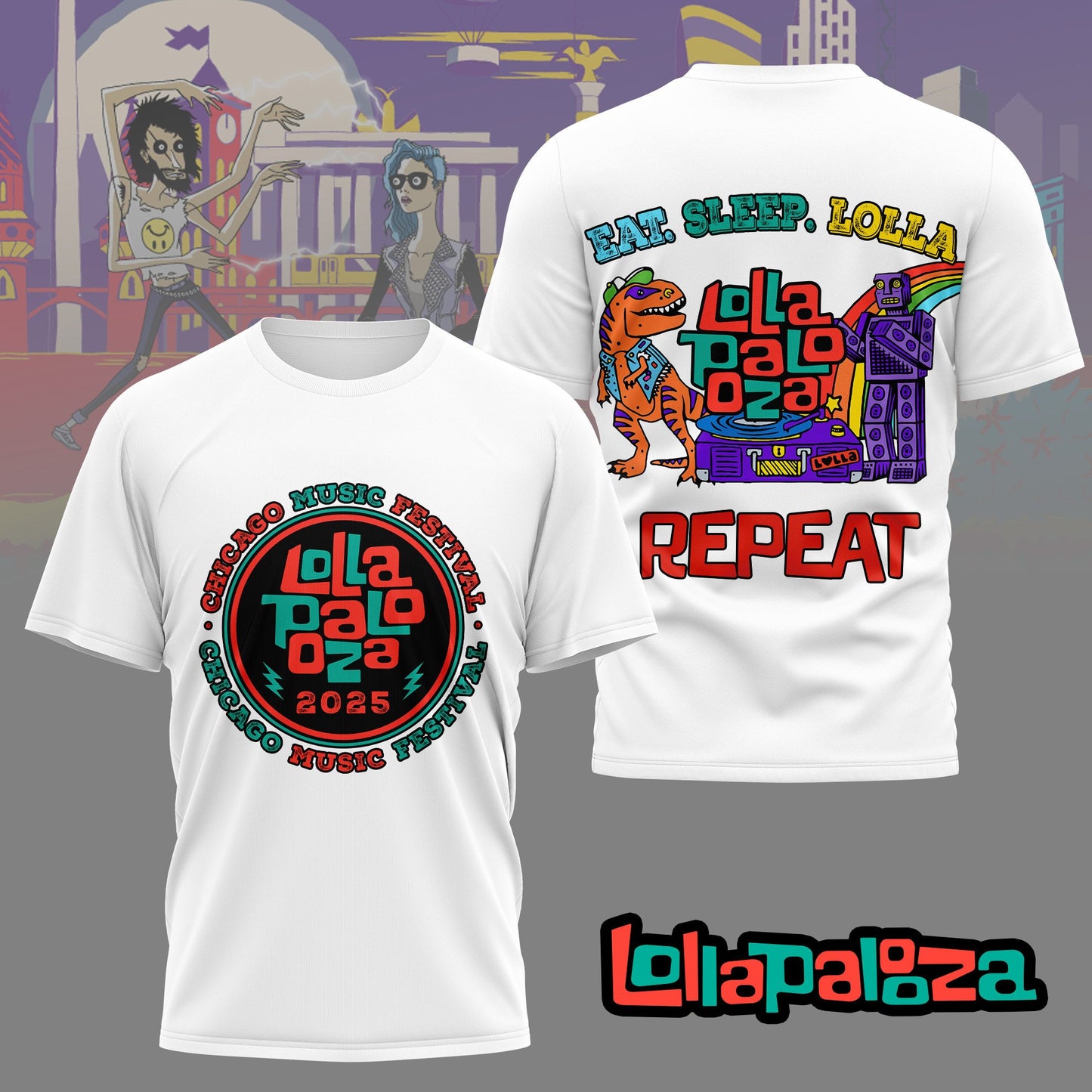 Premium LOLLA Chicago Festival 2025 Shirt NY