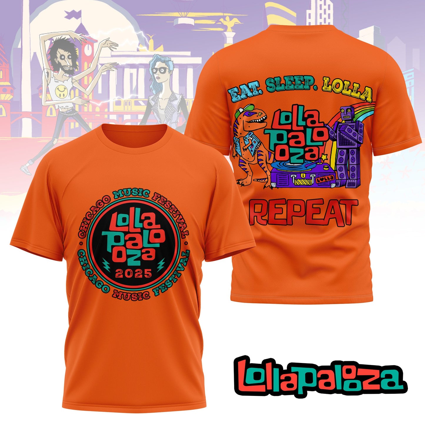 Premium LOLLA Chicago Festival 2025 Shirt NY