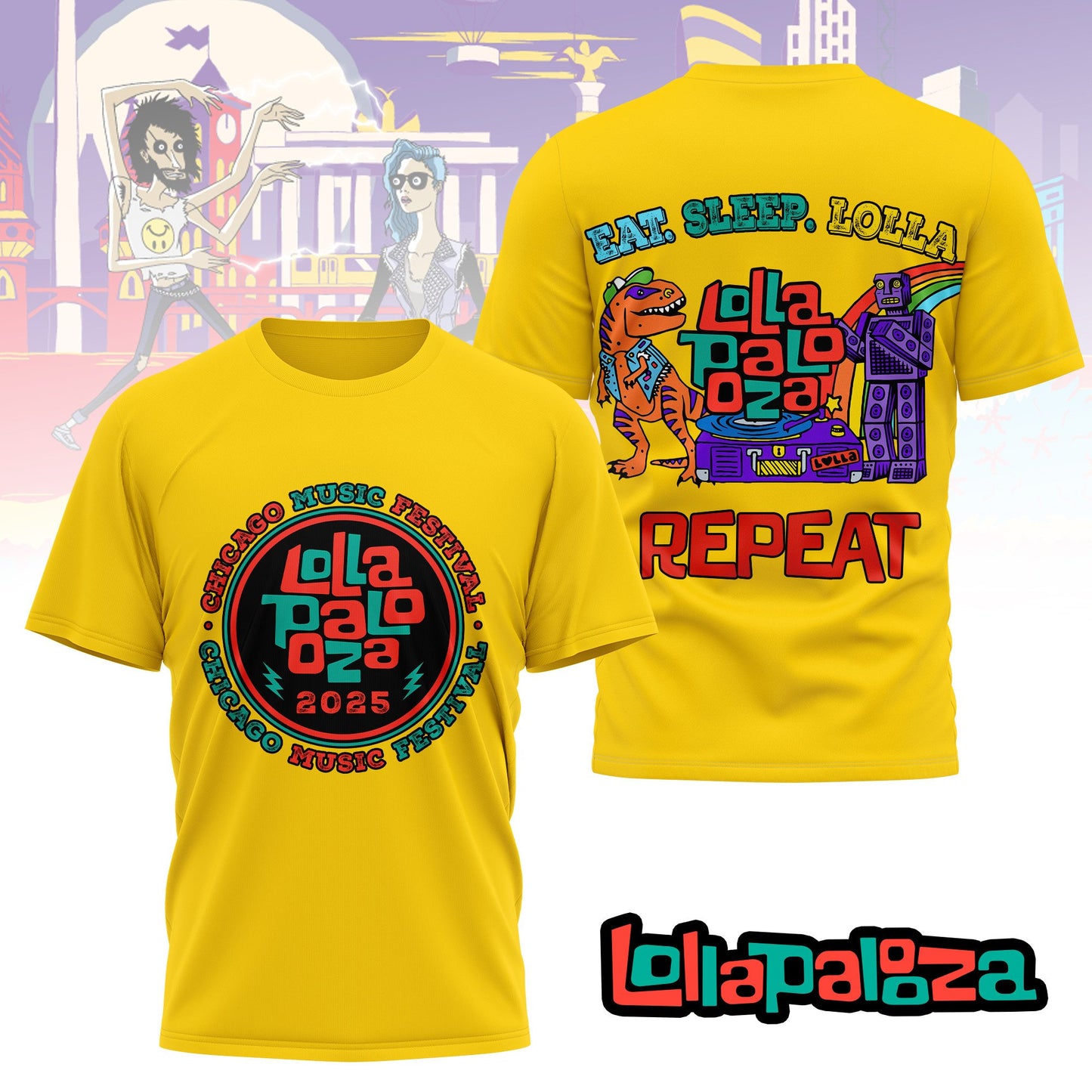 Premium LOLLA Chicago Festival 2025 Shirt NY