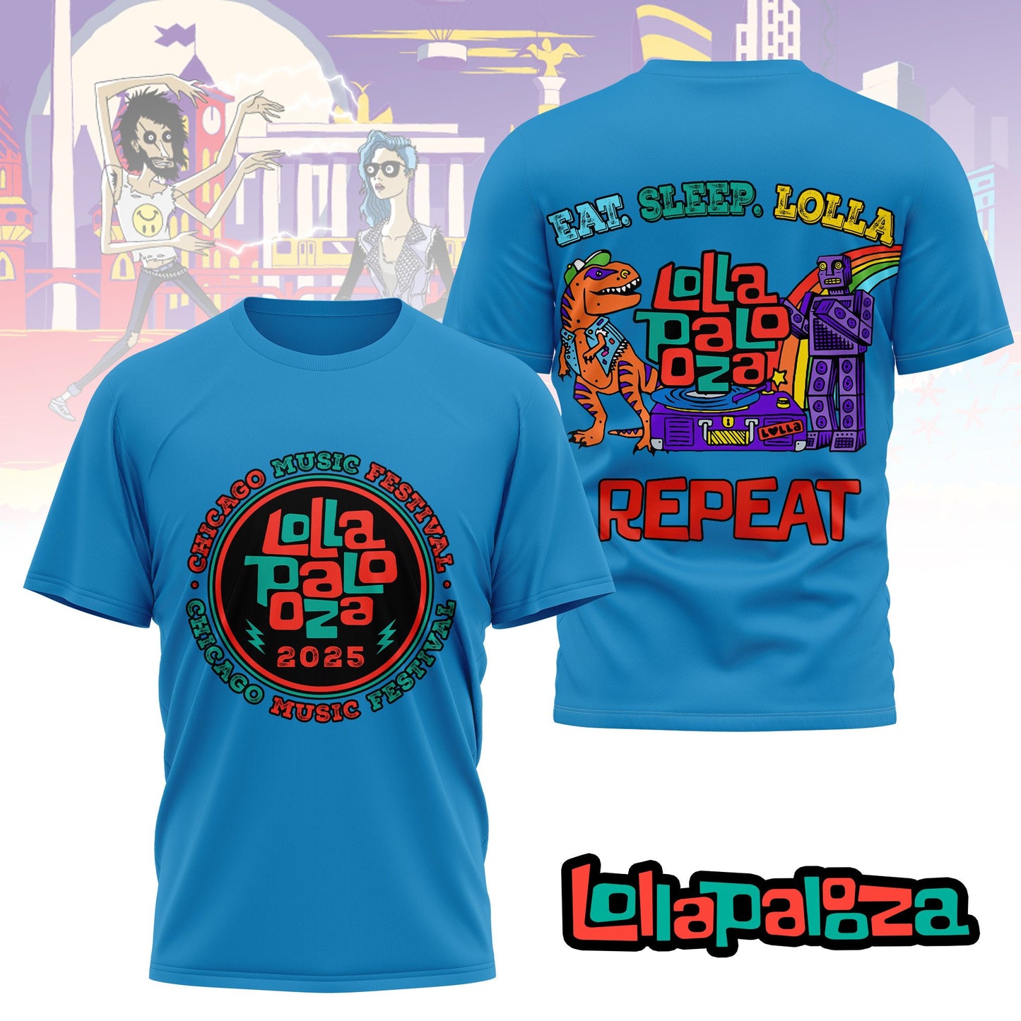 Premium LOLLA Chicago Festival 2025 Shirt NY