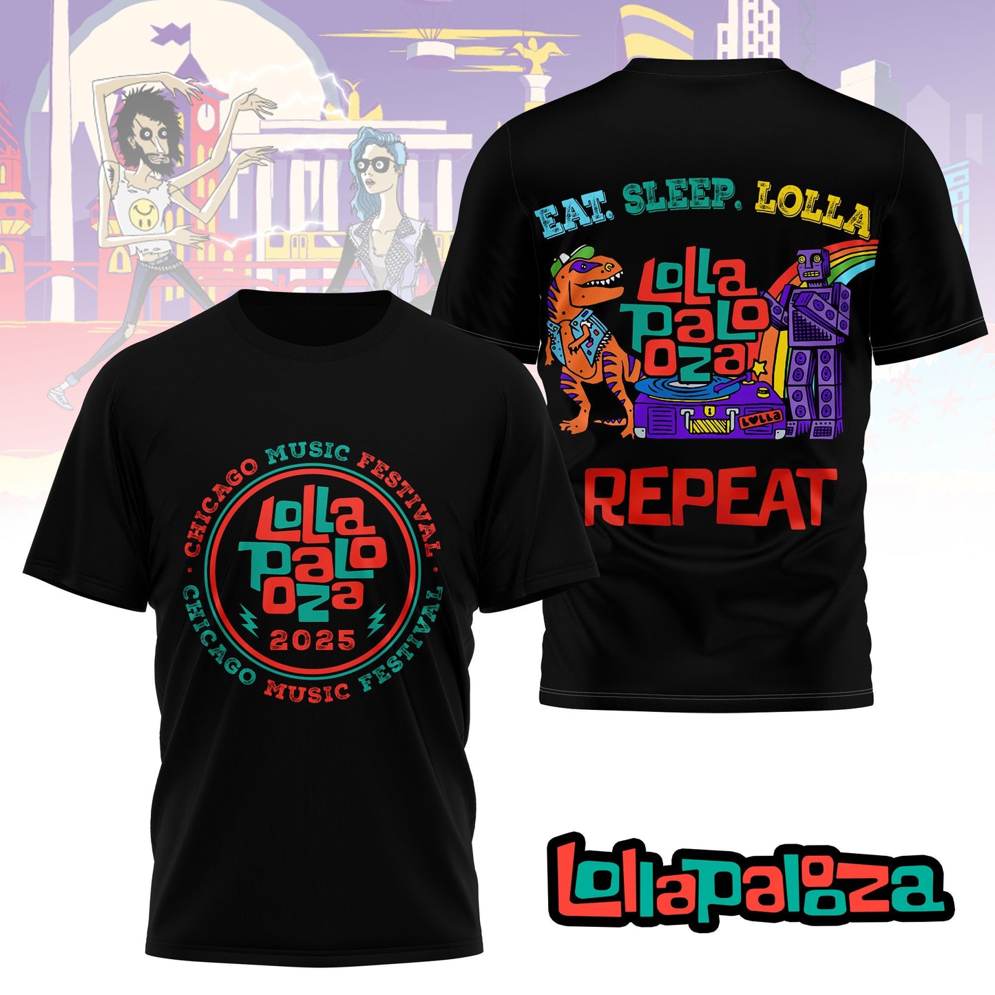 Premium LOLLA Chicago Festival 2025 Shirt NY