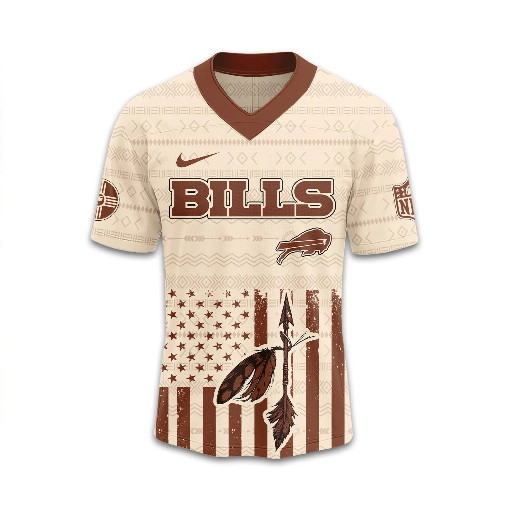 Buffalo Bills | Premium Native American Jersey TD – HuddleStyle.com - Image 2