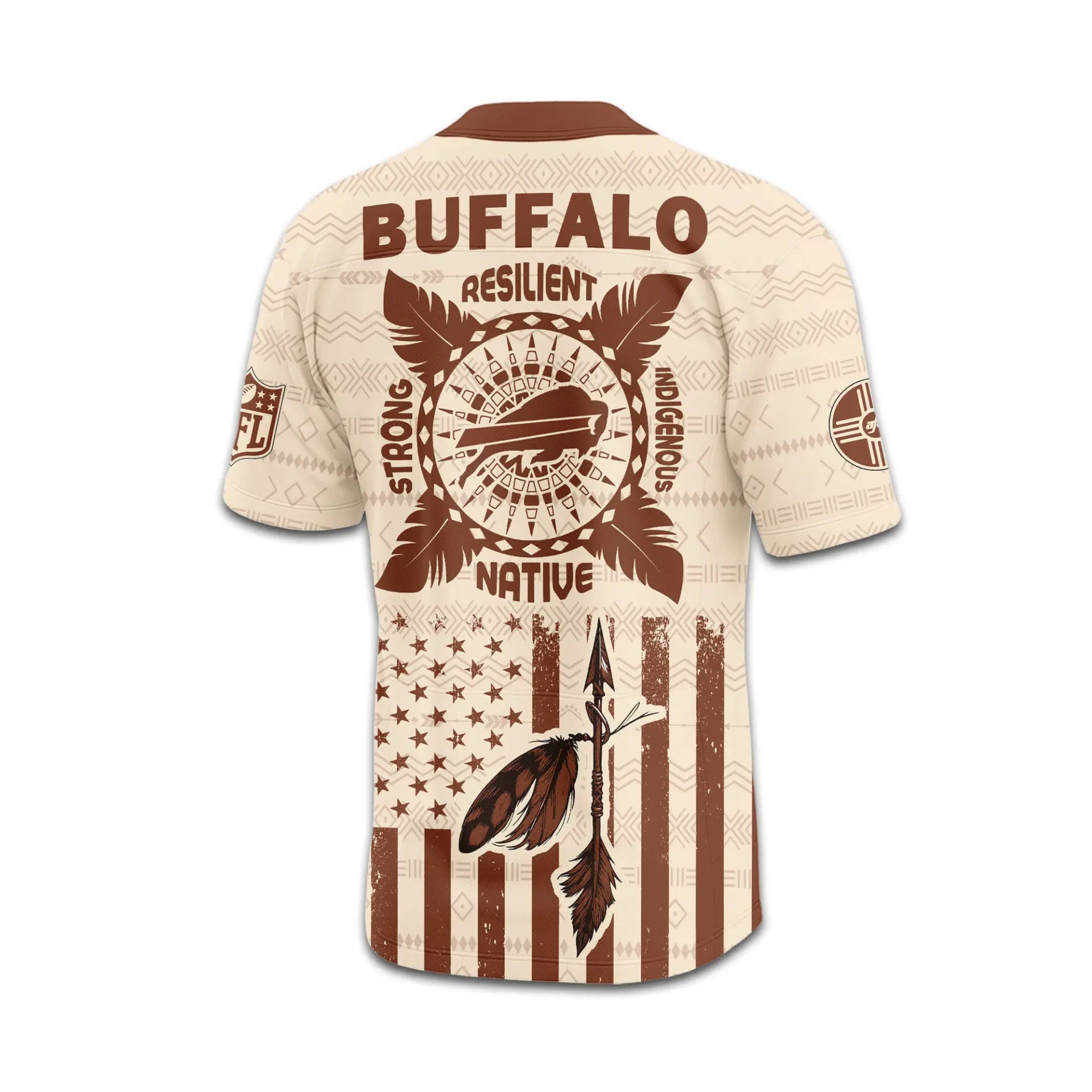 Buffalo Bills | Premium Native American Jersey TD – HuddleStyle.com - Image 4