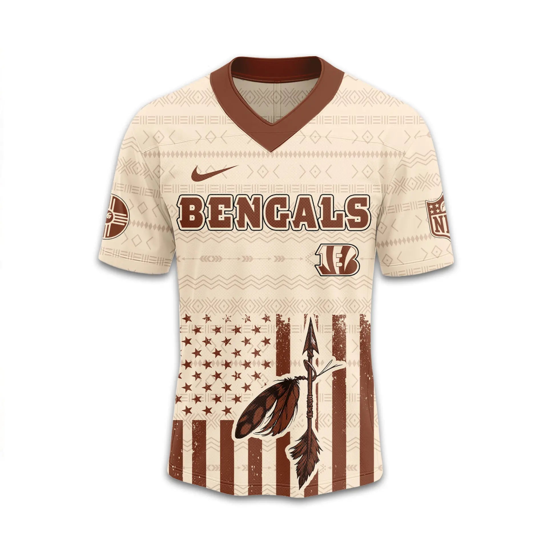 Cincinnati Bengals | Premium Native American Jersey TD – HuddleStyle.com - Main