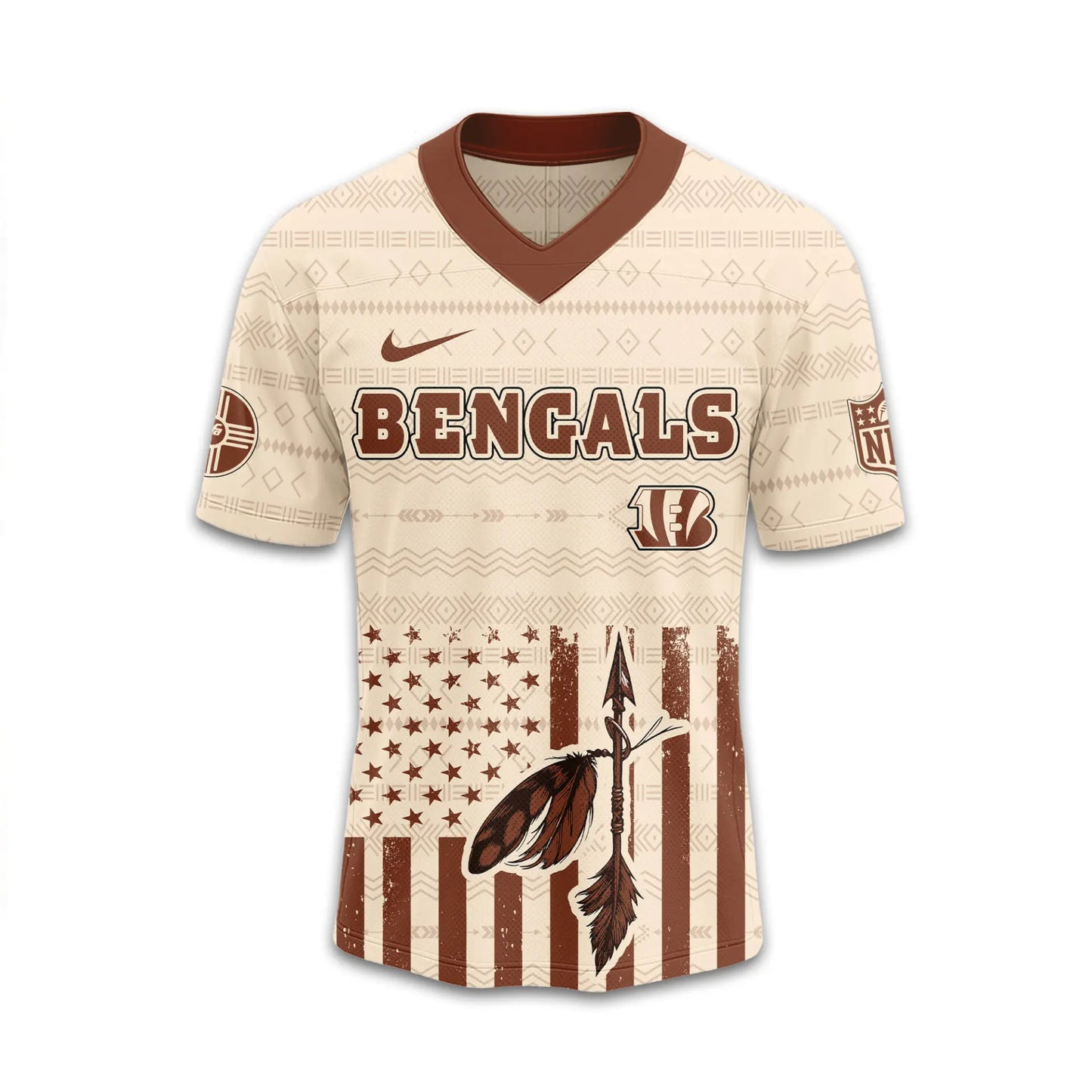 Cincinnati Bengals | Premium Native American Jersey TD – HuddleStyle.com - Image 2