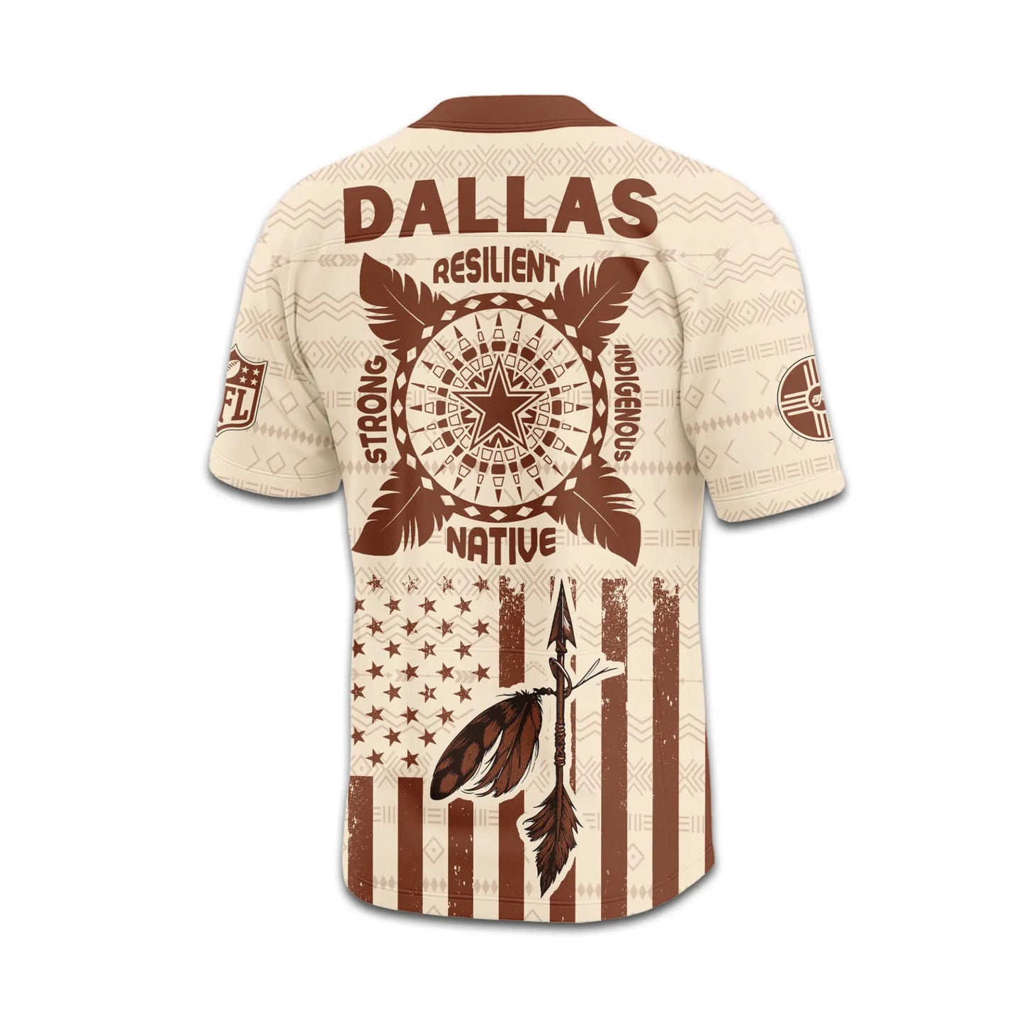 Dallas Cowboys | Premium Native American Jersey TD – HuddleStyle.com - Image 2