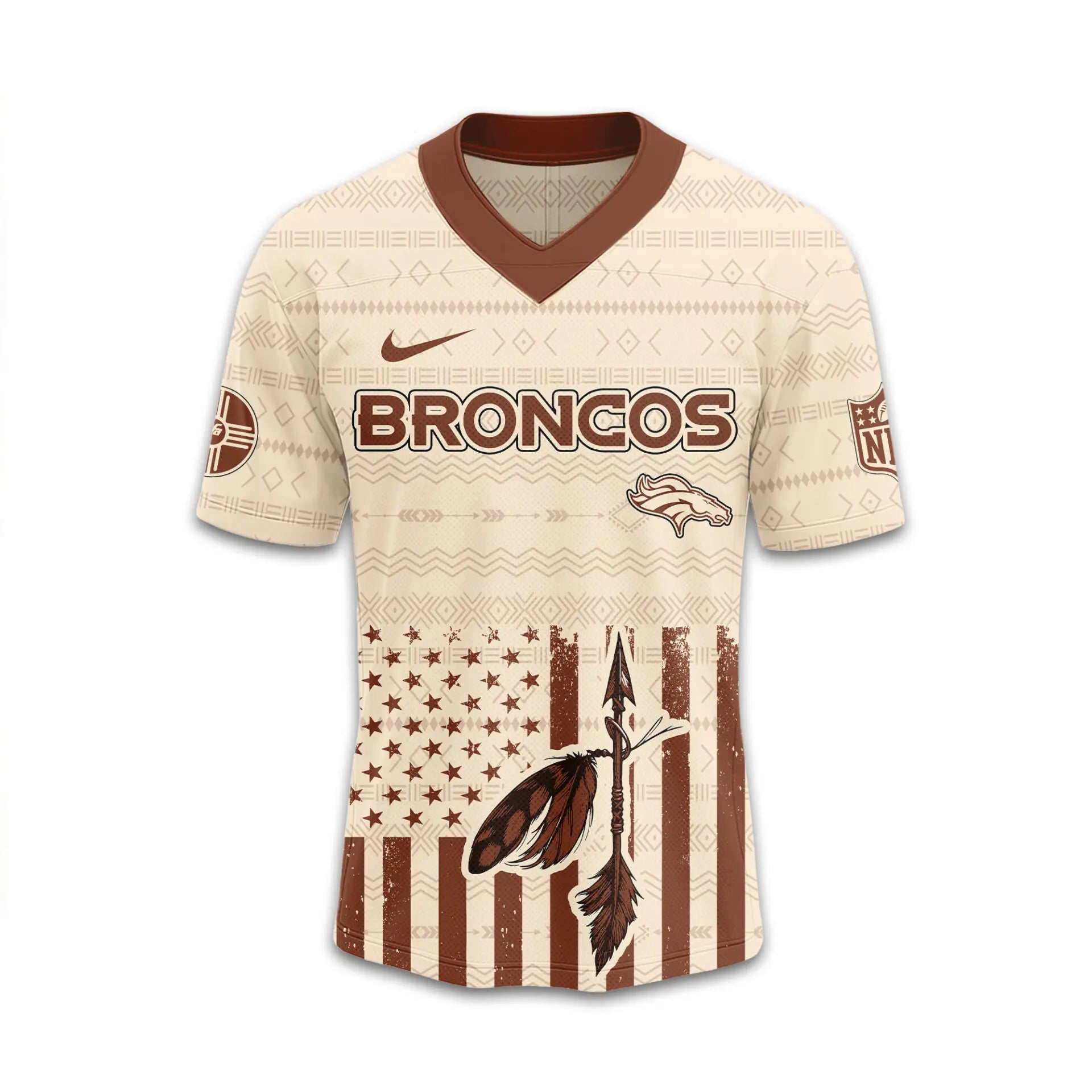 Denver Broncos | Premium Native American Jersey TD – HuddleStyle.com - Image 3