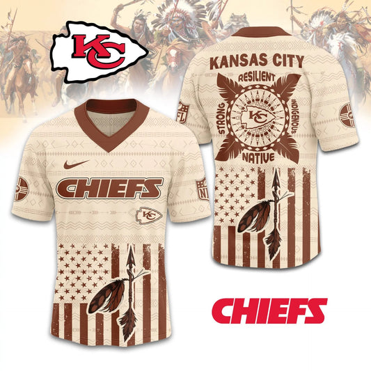 Kansas City Chiefs | Premium Native American Jersey TD – HuddleStyle.com - Main