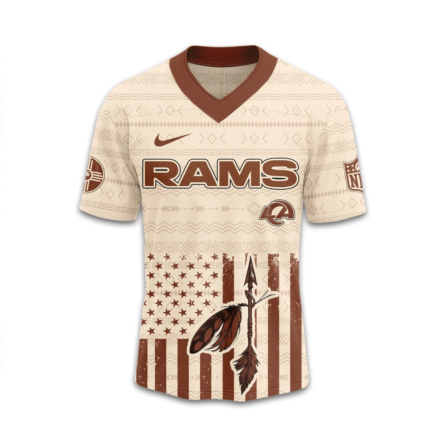 Los Angeles Rams | Premium Native American Jersey TD – HuddleStyle.com - Image 4