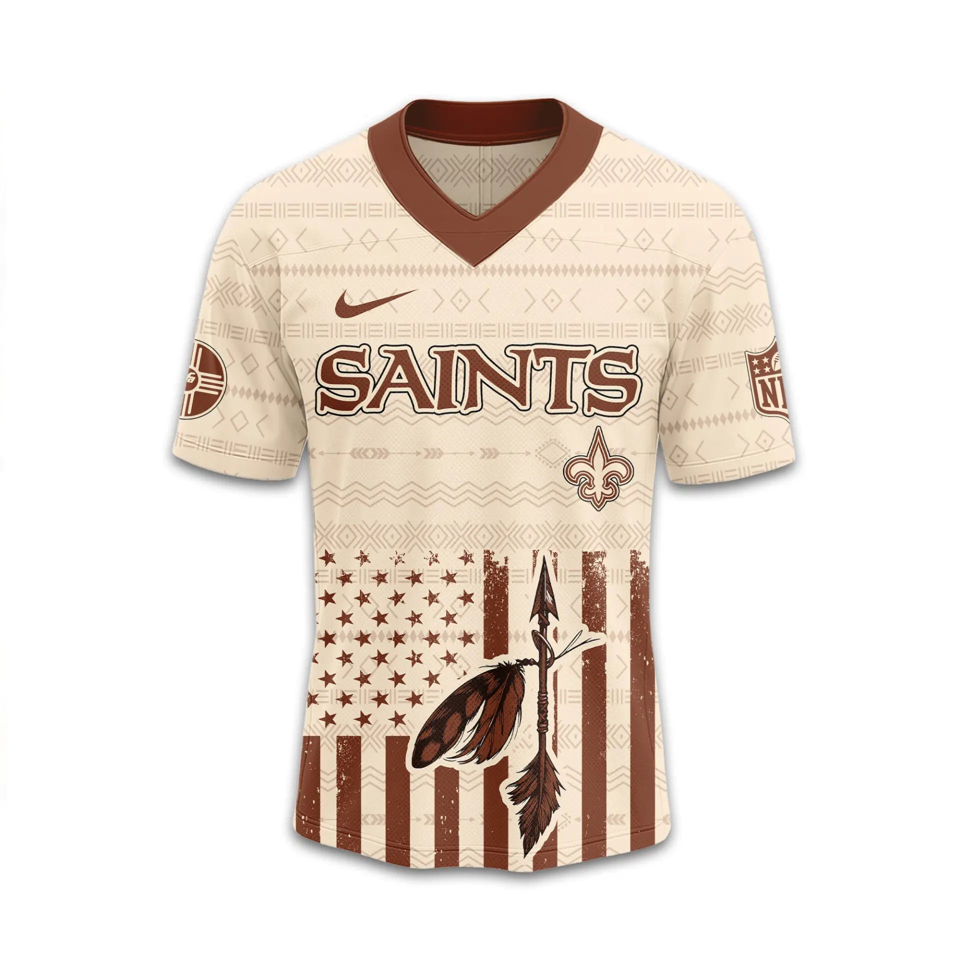 New Orleans Saints | Premium Native American Jersey TD – HuddleStyle.com - Image 4