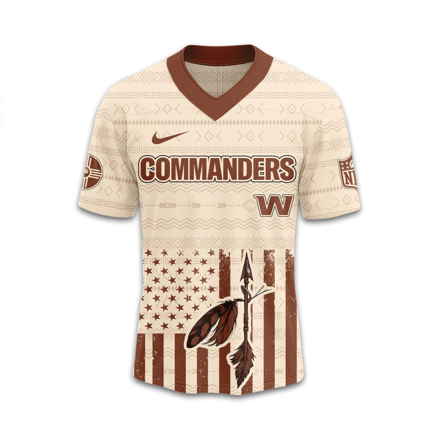 Washington Commanders | Premium Native American Jersey TD – HuddleStyle.com - Main