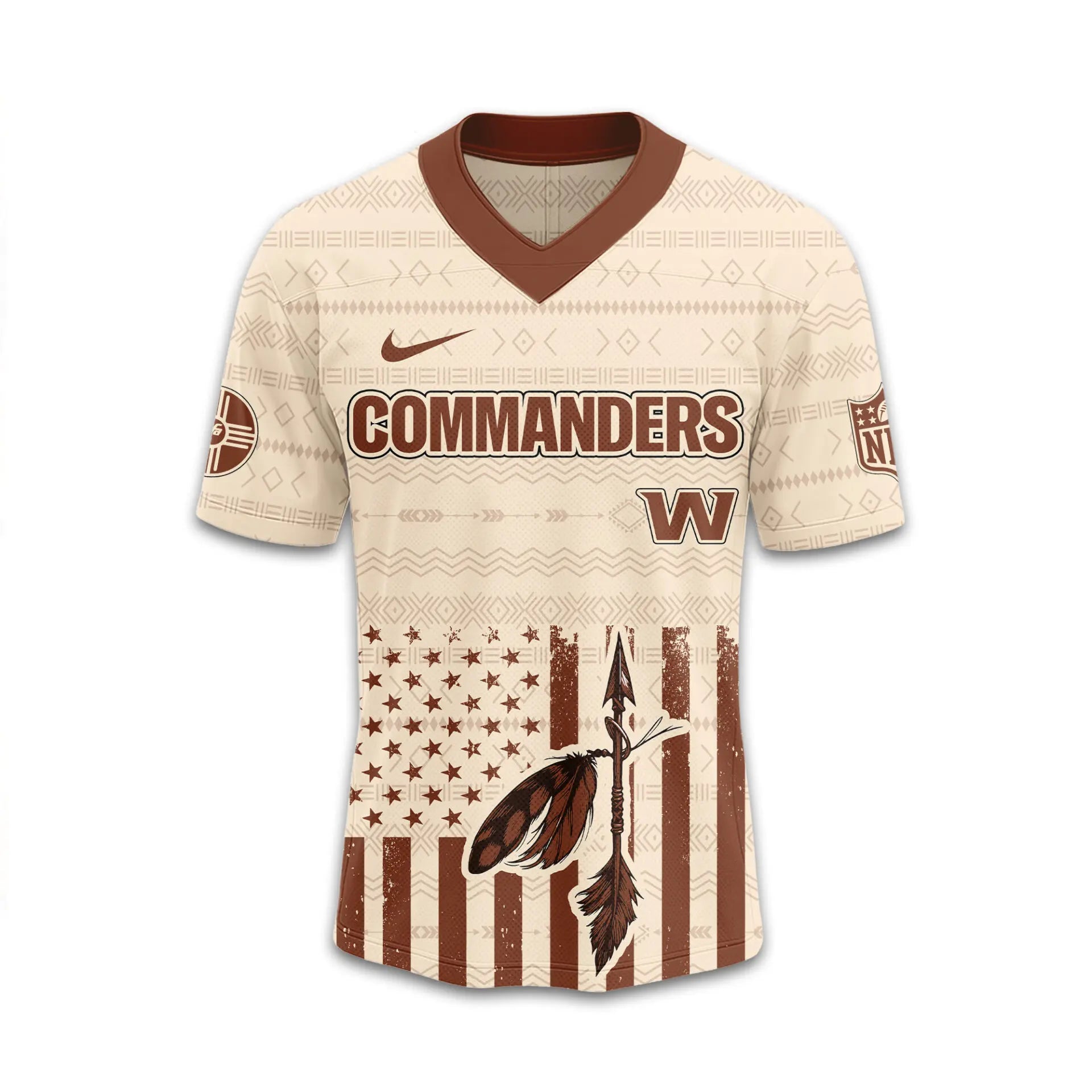 Washington Commanders | Premium Native American Jersey TD – HuddleStyle.com - Main