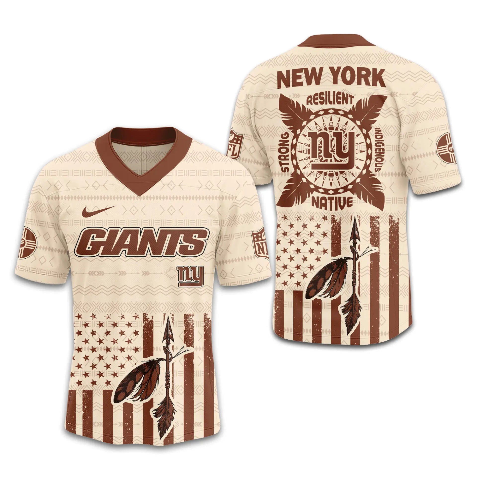 New York Giants | Premium Native American Jersey TD – HuddleStyle.com - Image 4