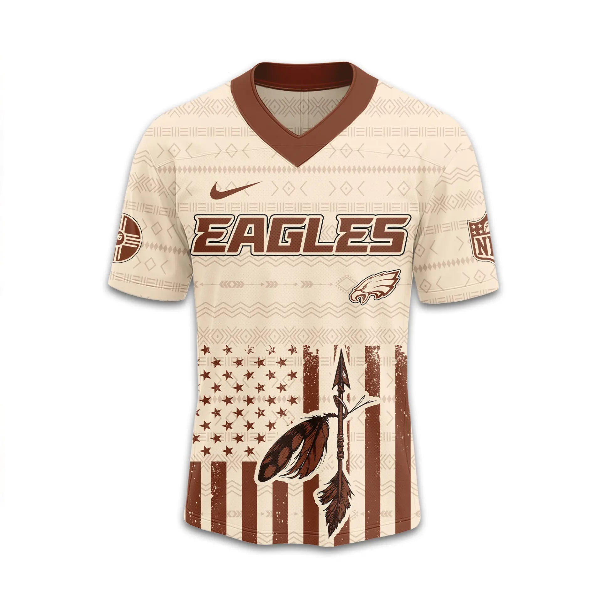 Philadelphia Eagles | Premium Native American Jersey TD – HuddleStyle.com - Image 3