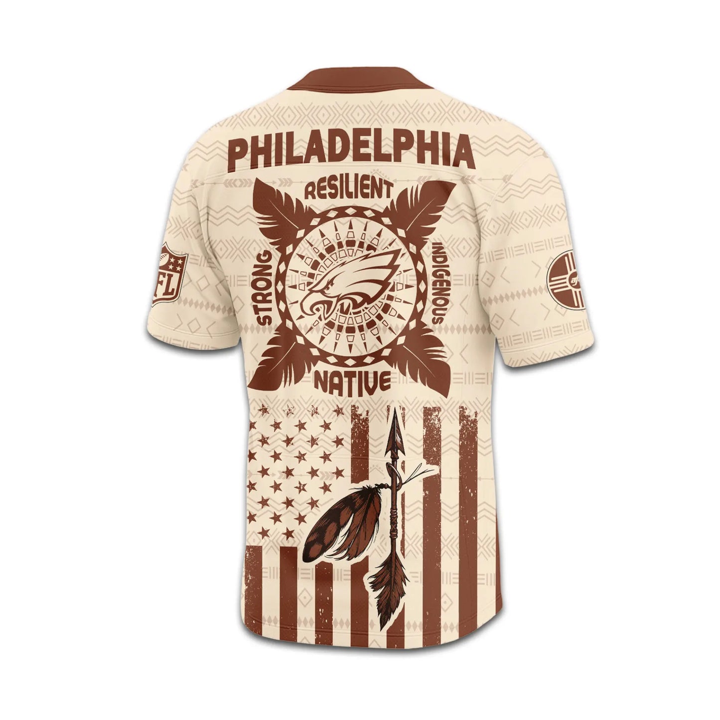 Philadelphia Eagles | Premium Native American Jersey TD – HuddleStyle.com - Image 4