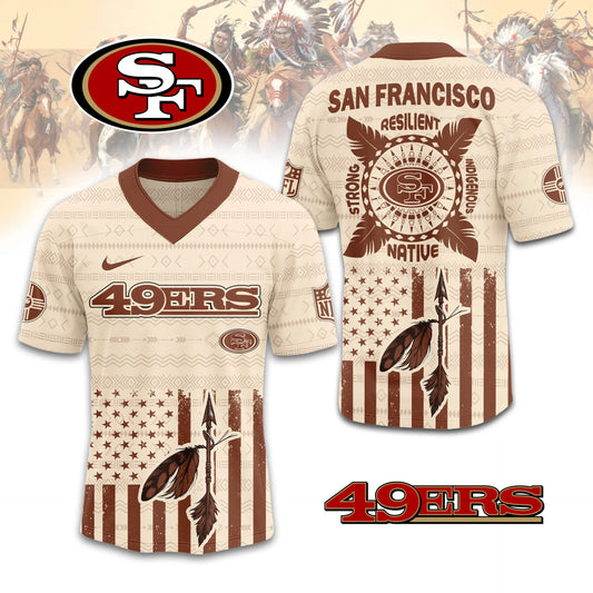San Francisco 49ers | Premium Native American Jersey TD – HuddleStyle.com - Main