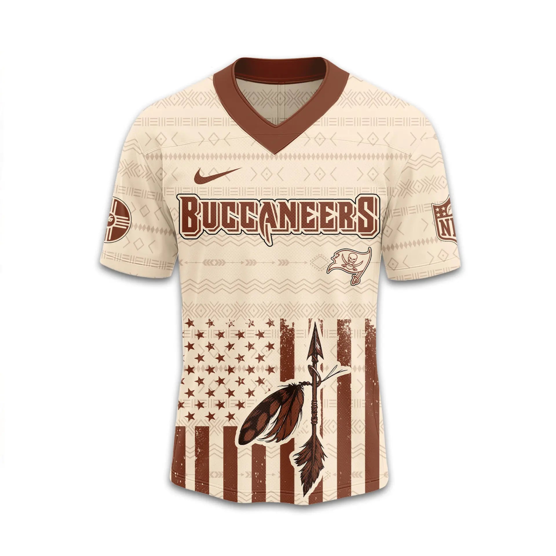 Tampa Bay Buccaneers | Premium Native American Jersey TD – HuddleStyle.com - Image 2