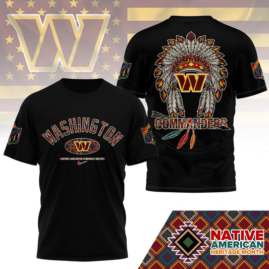 Washington Commanders |Premium Native American Heritage Month 3D Shirt NY – HuddleStyle.com - Main