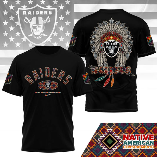 Las Vegas Raiders |Premium Native American Heritage Month 3D Shirt NY – HuddleStyle.com - Main