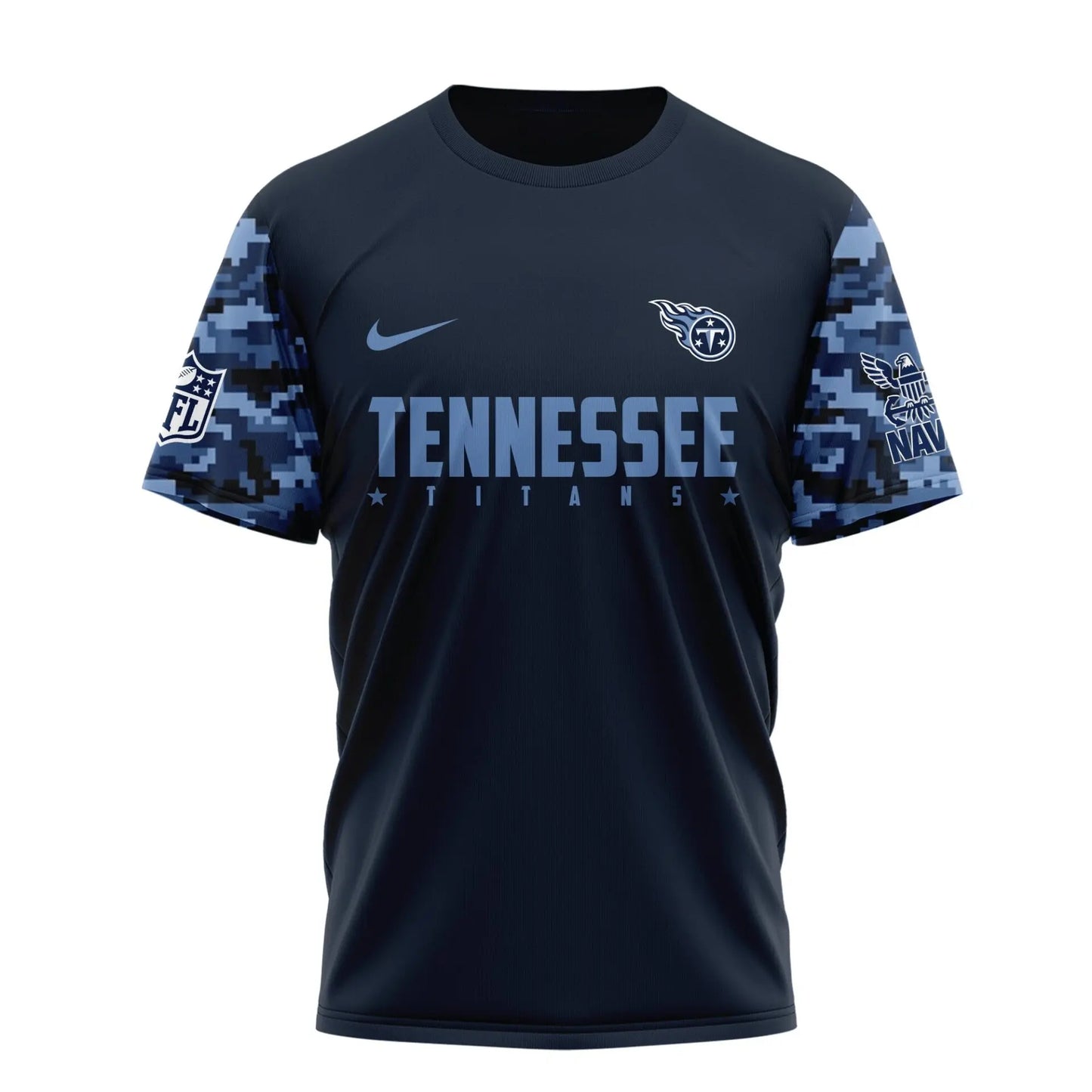 Tennessee Titans | Premium Navy 250 Years 3D Shirt TD – HuddleStyle.com - Main