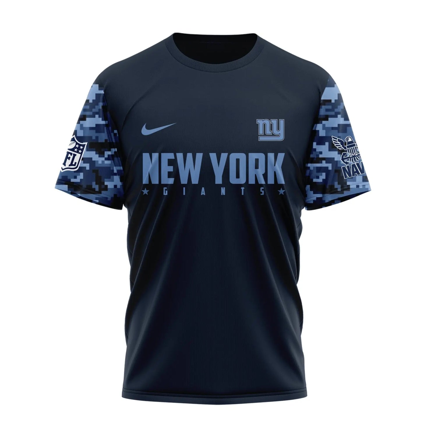 New York Giants | Premium Navy 250 Years 3D Shirt TD – HuddleStyle.com - Image 2