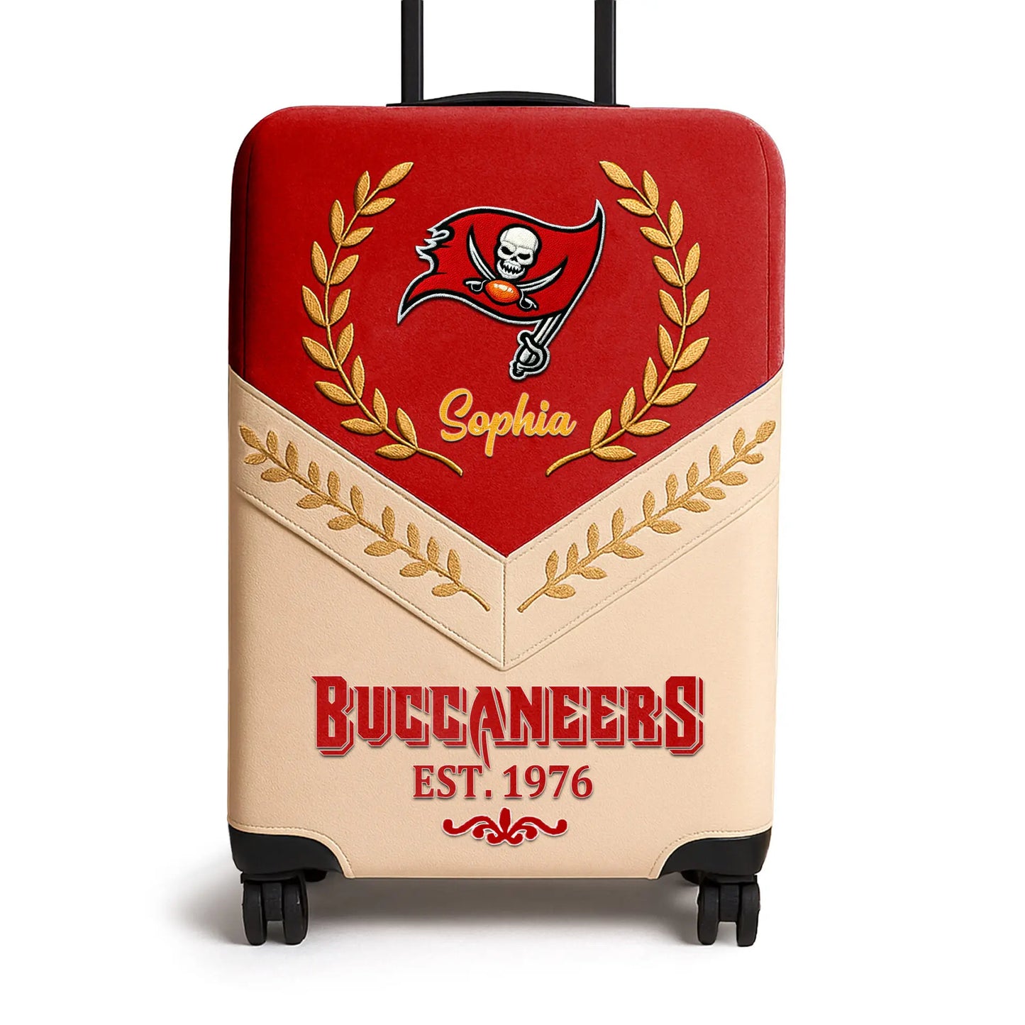 Tampa Bay Buccaneers | Premium Personalized Luggage Cover TD – HuddleStyle.com - Main